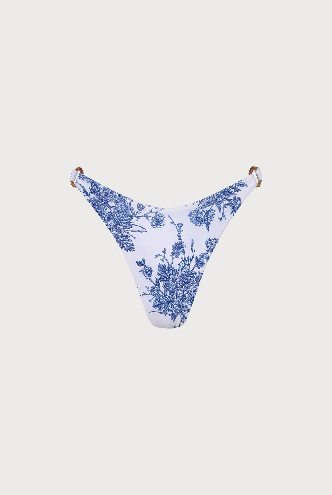 Floral O-Ring High Cut Bikini Bottom - Bikini Bottoms - BERLOOK