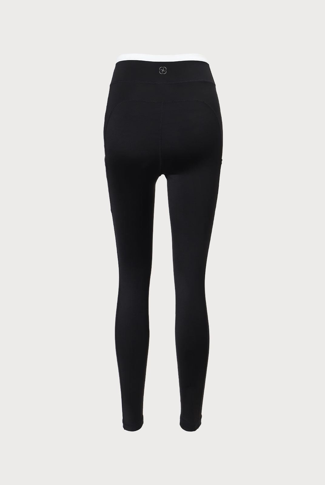 Black Natural Waisted Leggings 25" - Yoga Leggings - BERLOOK
