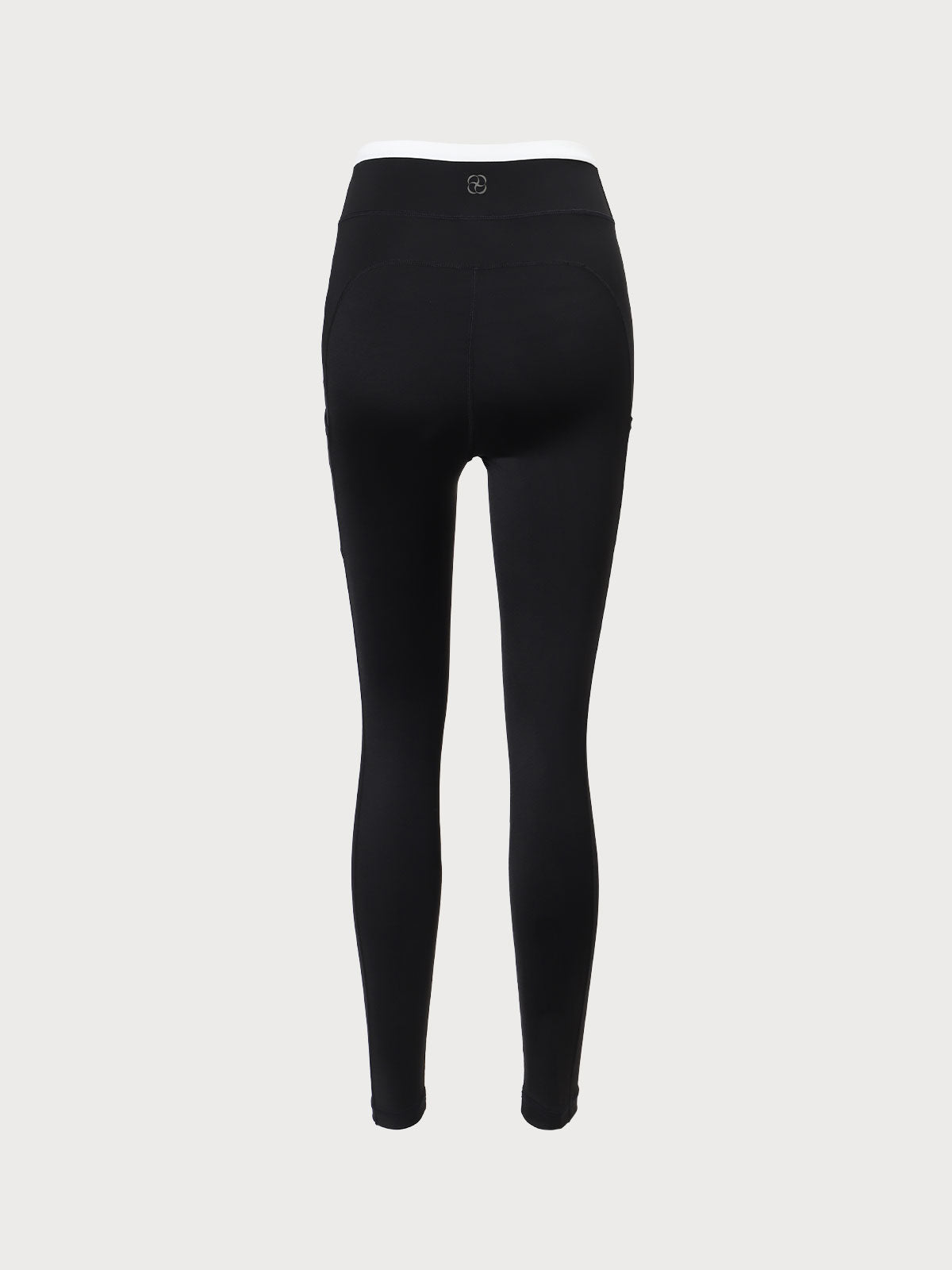 Black Natural Waisted Leggings 25" - Yoga Leggings - BERLOOK