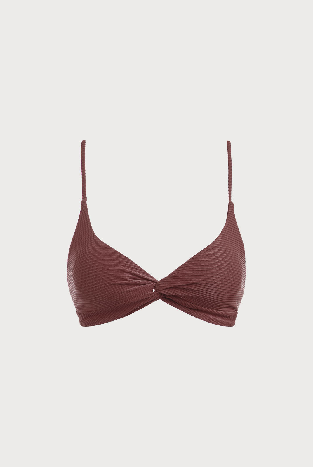 Coffee Twist Backless Bikini Top - Bikini Tops - BERLOOK