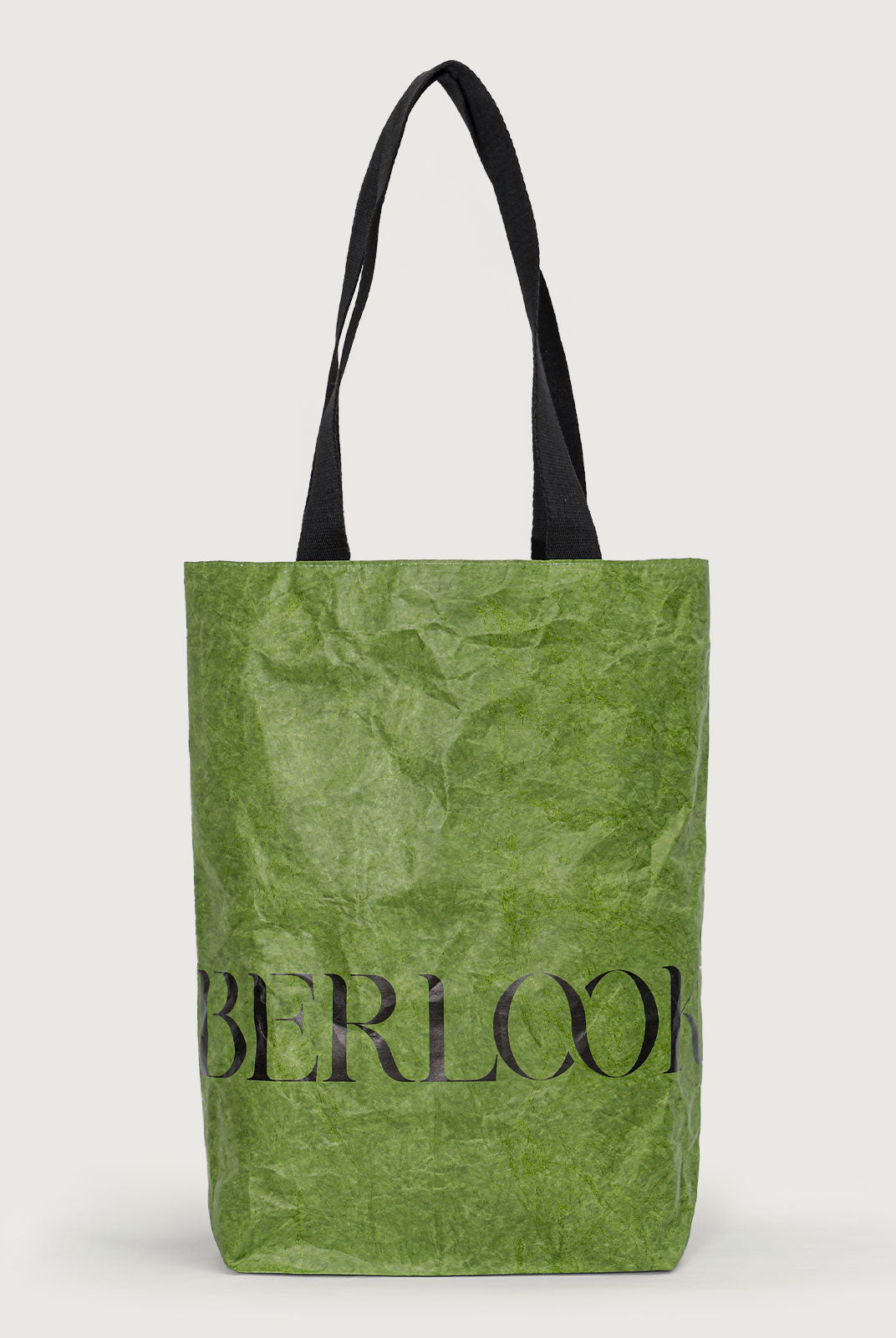 Berlook Logo Tote Shoulder Bag Black Sustainable Bags - BERLOOK