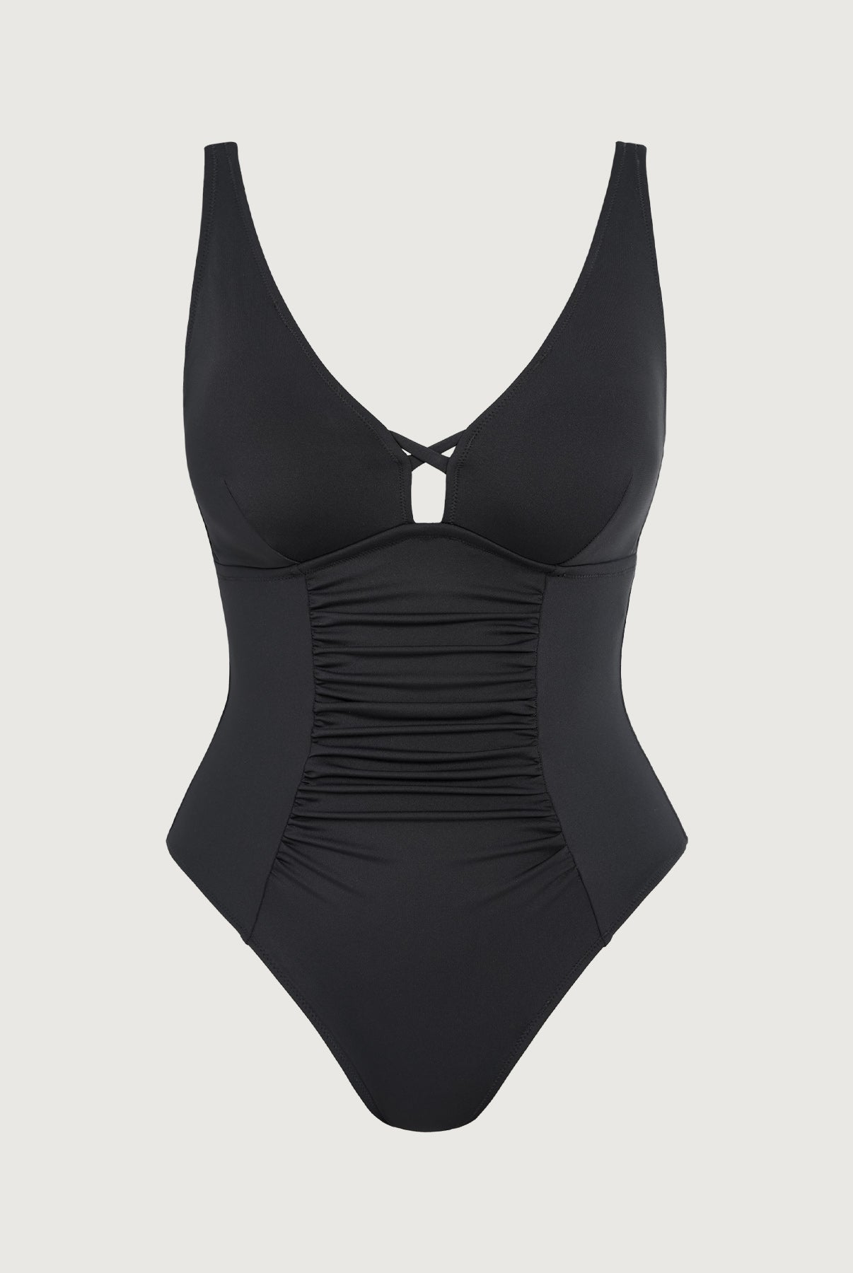 CWomen's Knitted Nylon One-Piece Swimsuit Sustainable Plus Size One-Pieces - BERLOOK