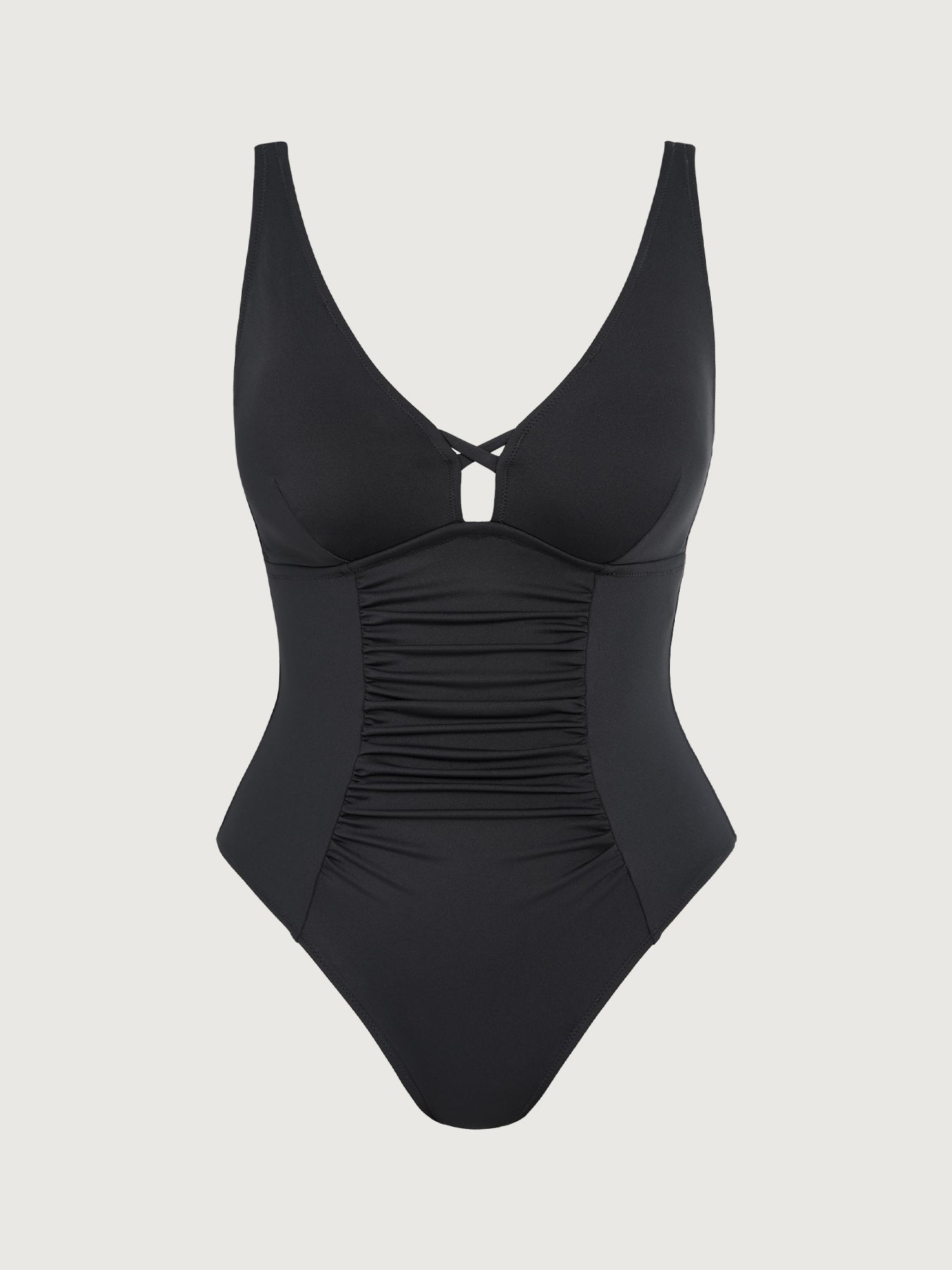 CWomen's Knitted Nylon One-Piece Swimsuit Sustainable Plus Size One-Pieces - BERLOOK