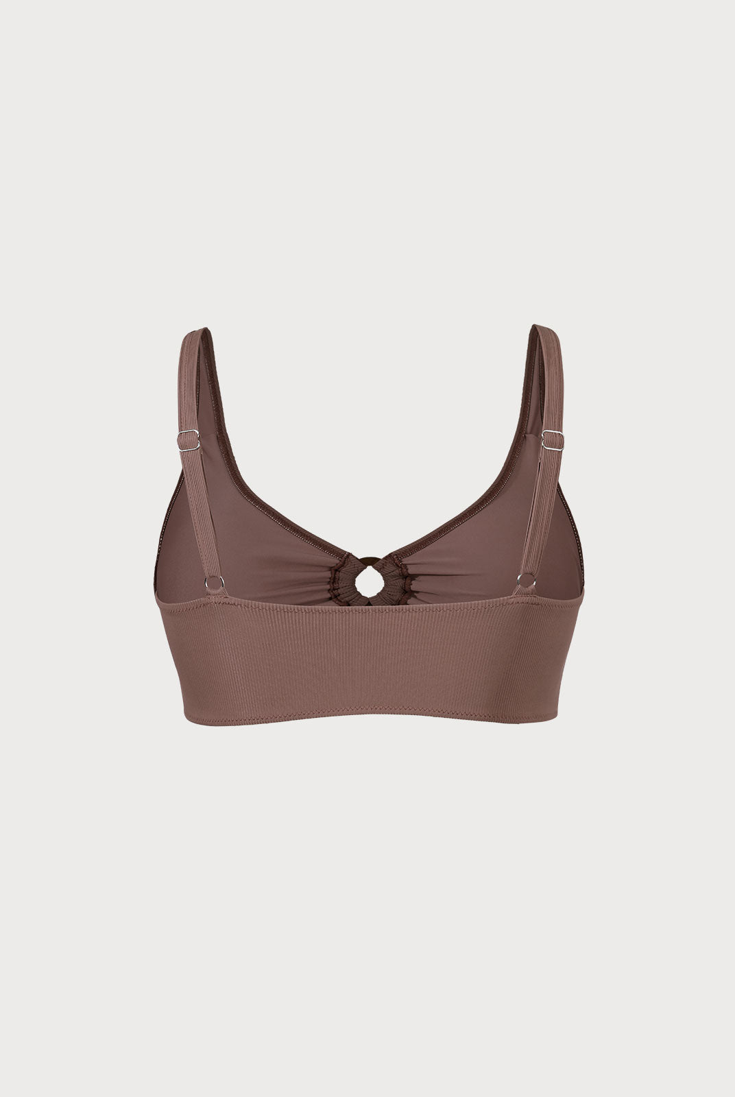 Caramel O-Ring Plus Size Tankini Top Sustainable Plus Size Tankinis - BERLOOK