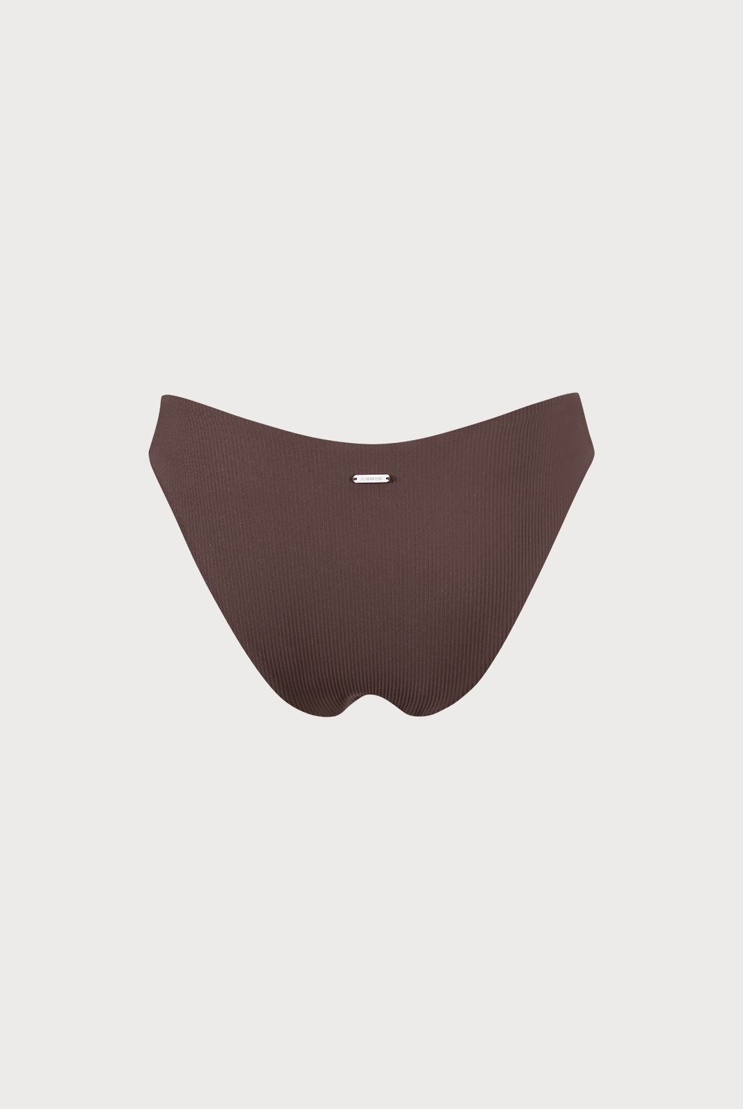 Coffee Ribbed Bikini Bottom Sustainable Bikinis - BERLOOK
