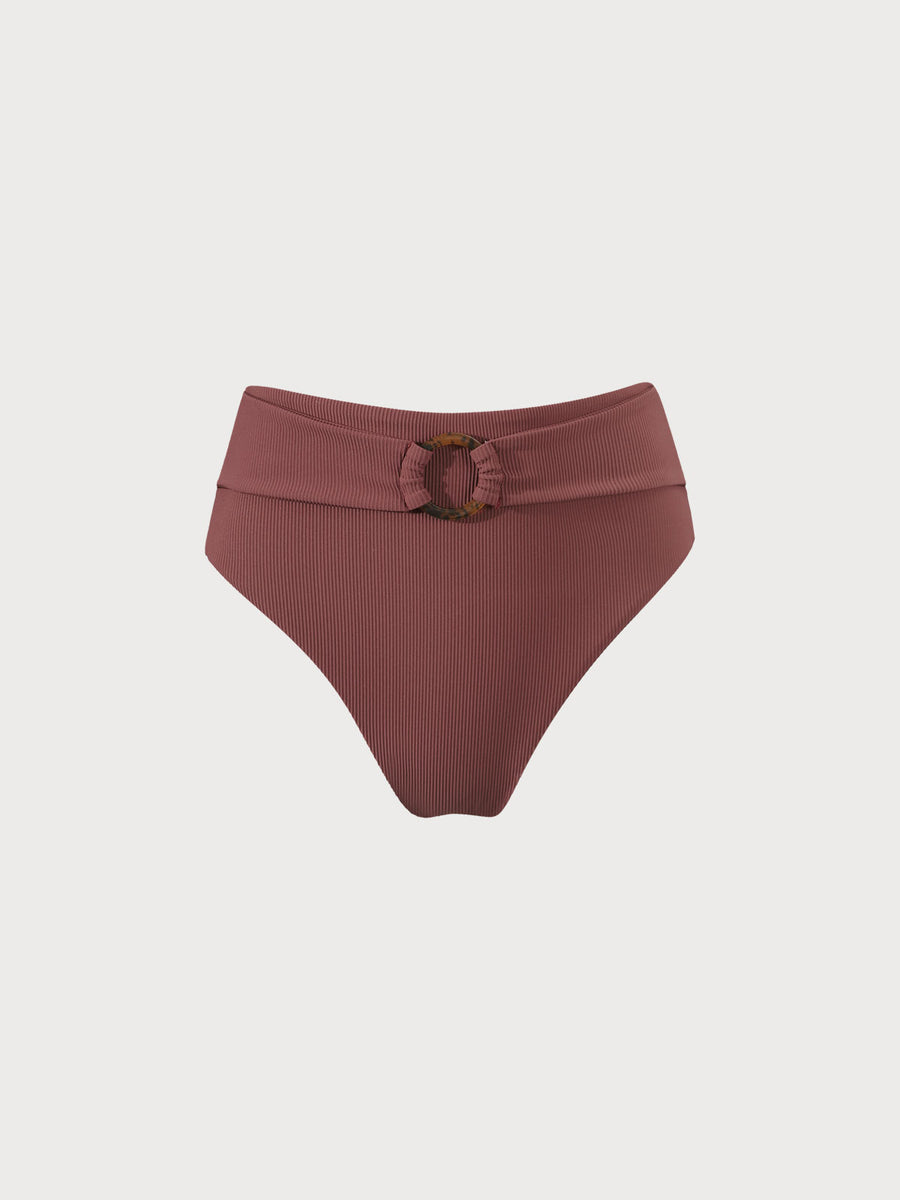 Coffee Ribbed ORing Bikini Bottom & Reviews Coffee Sustainable
