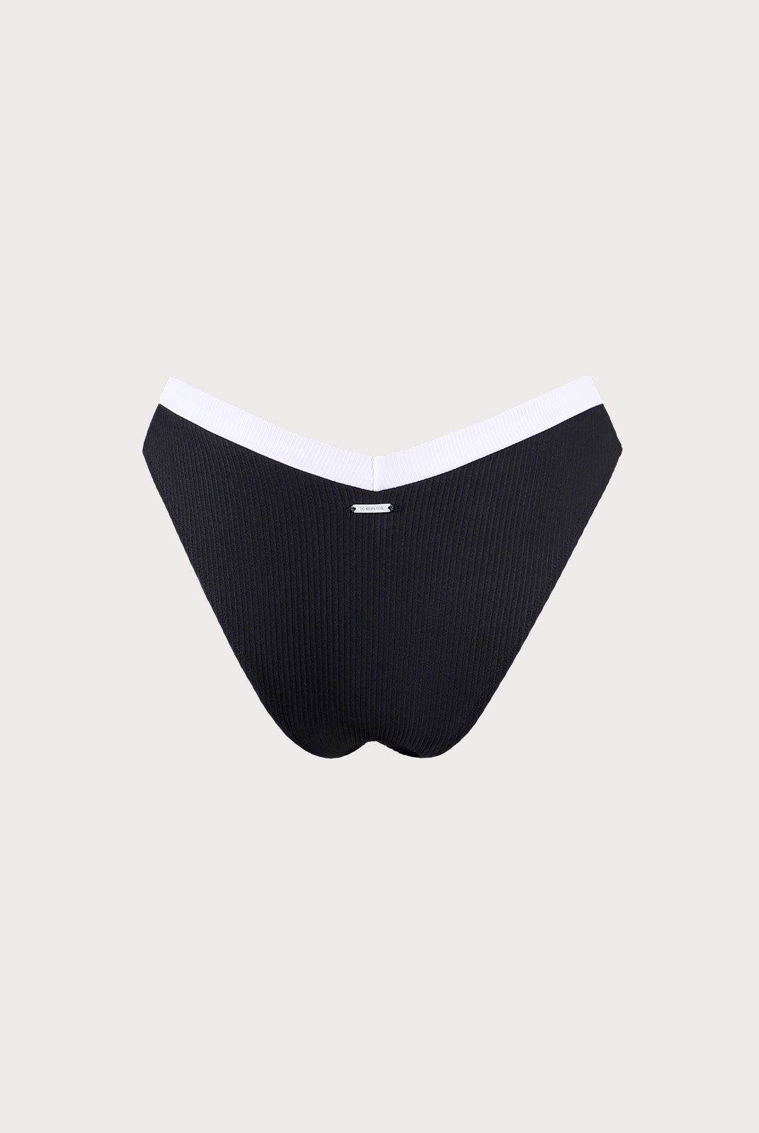 Contrast Trim V-Cut Bikini Bottom Sustainable Bikinis - BERLOOK