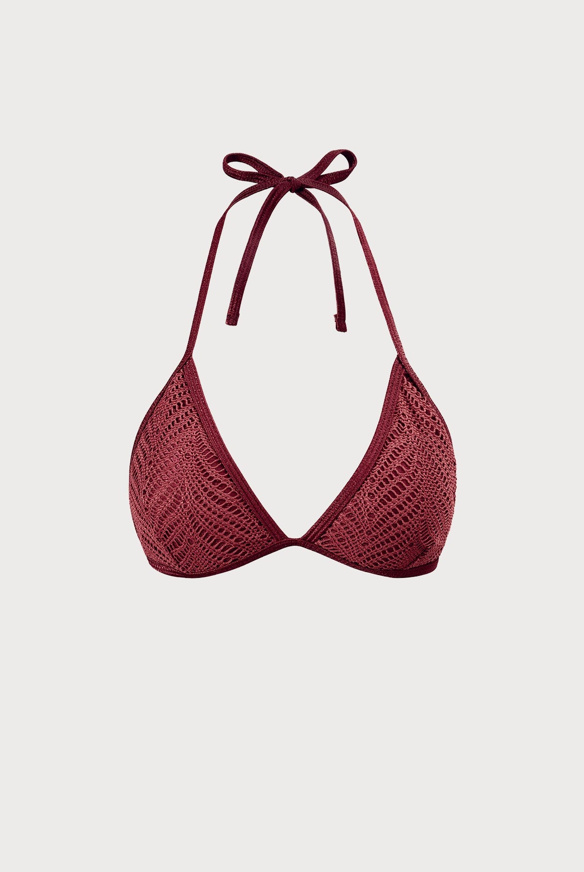 Crochet Halter Triangle Bikini Top Sustainable Bikinis - BERLOOK