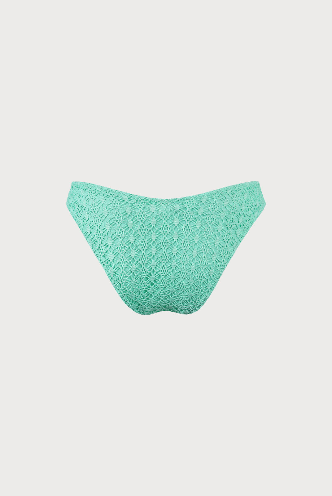 Cyan V-Cut Mesh Bikini Bottom Sustainable Bikinis - BERLOOK