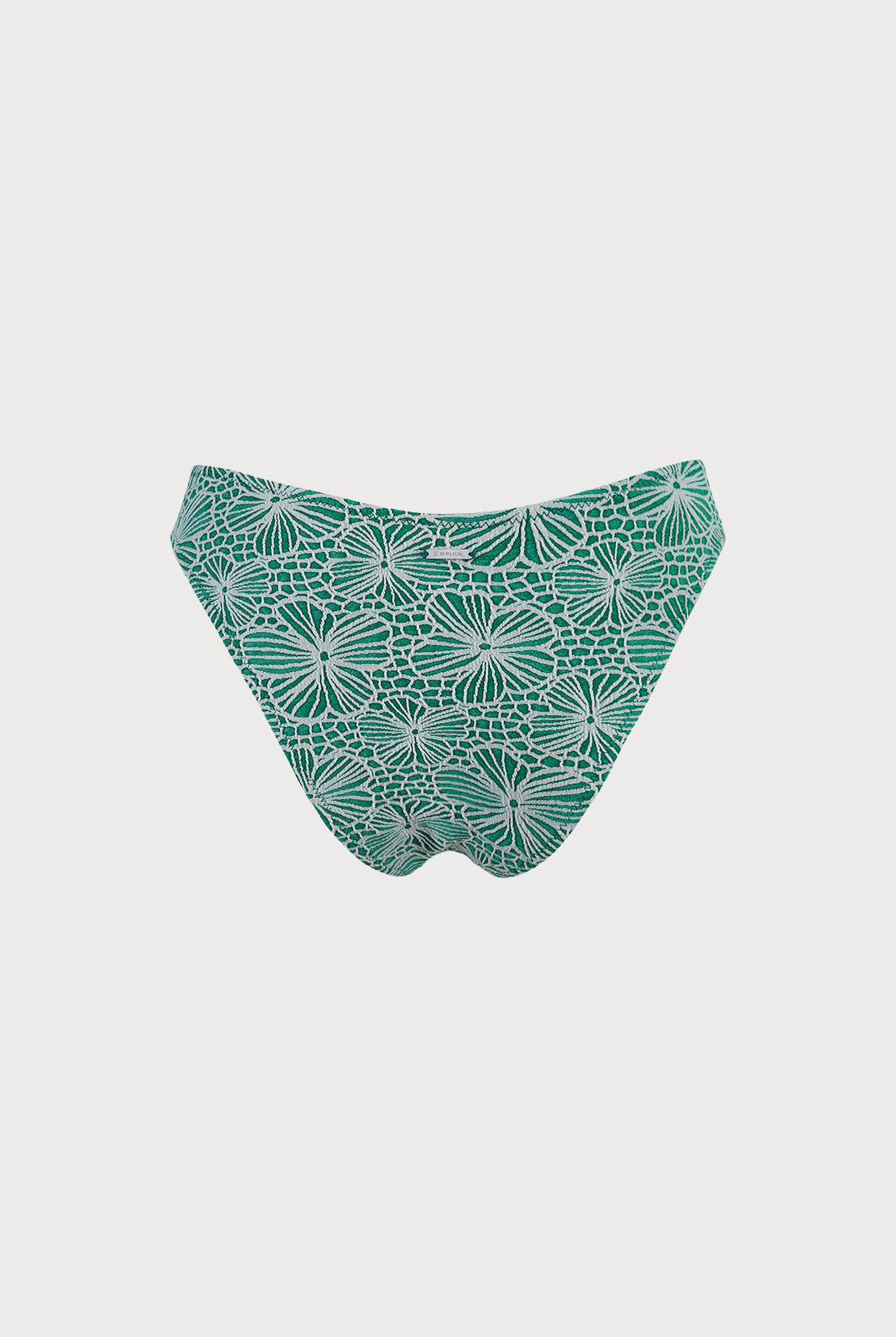 Floral Jacquard Bikini Bottom Sustainable Bikinis - BERLOOK