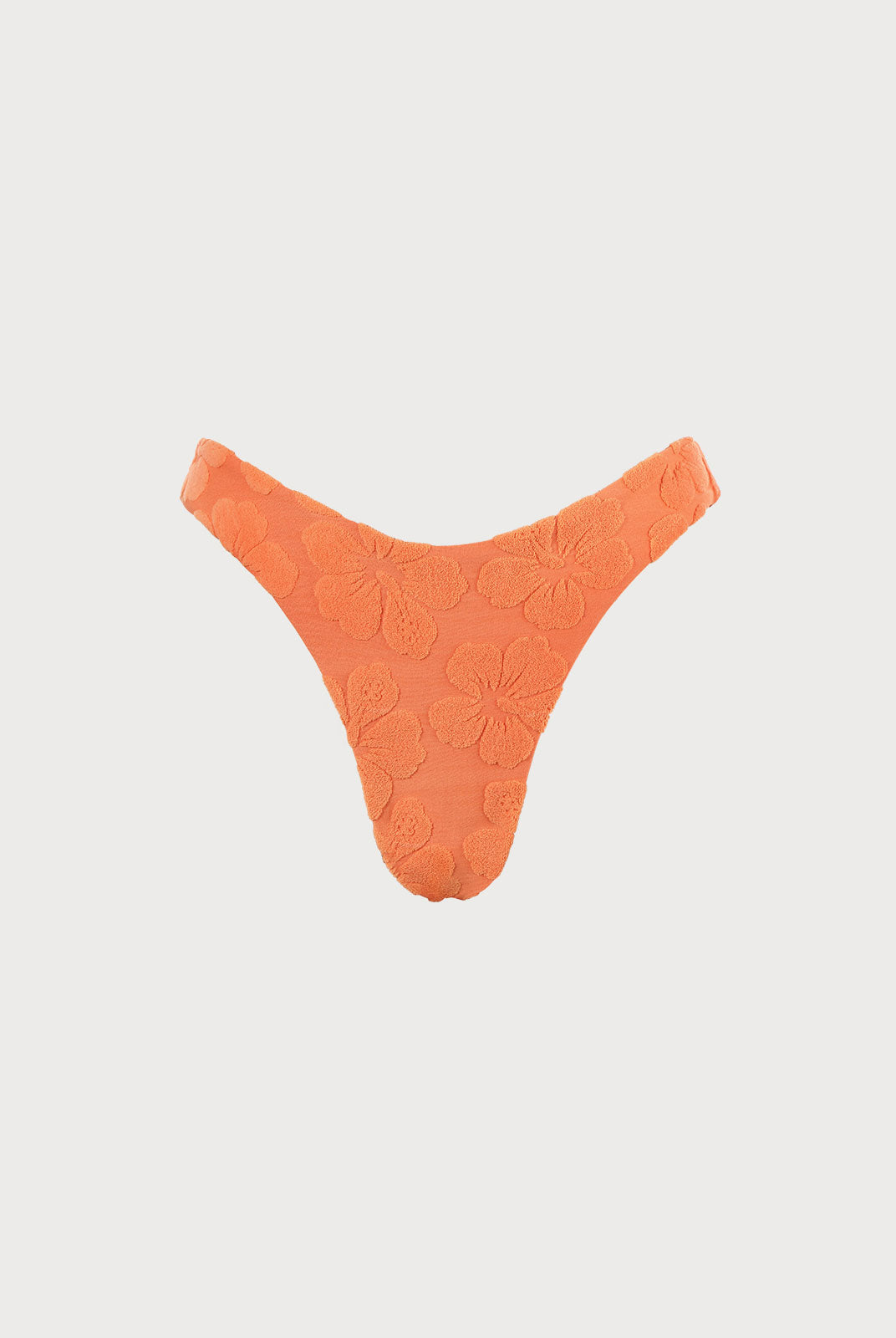 Floral Jacquard High Cut Bikini Bottom Sustainable Bikinis - BERLOOK