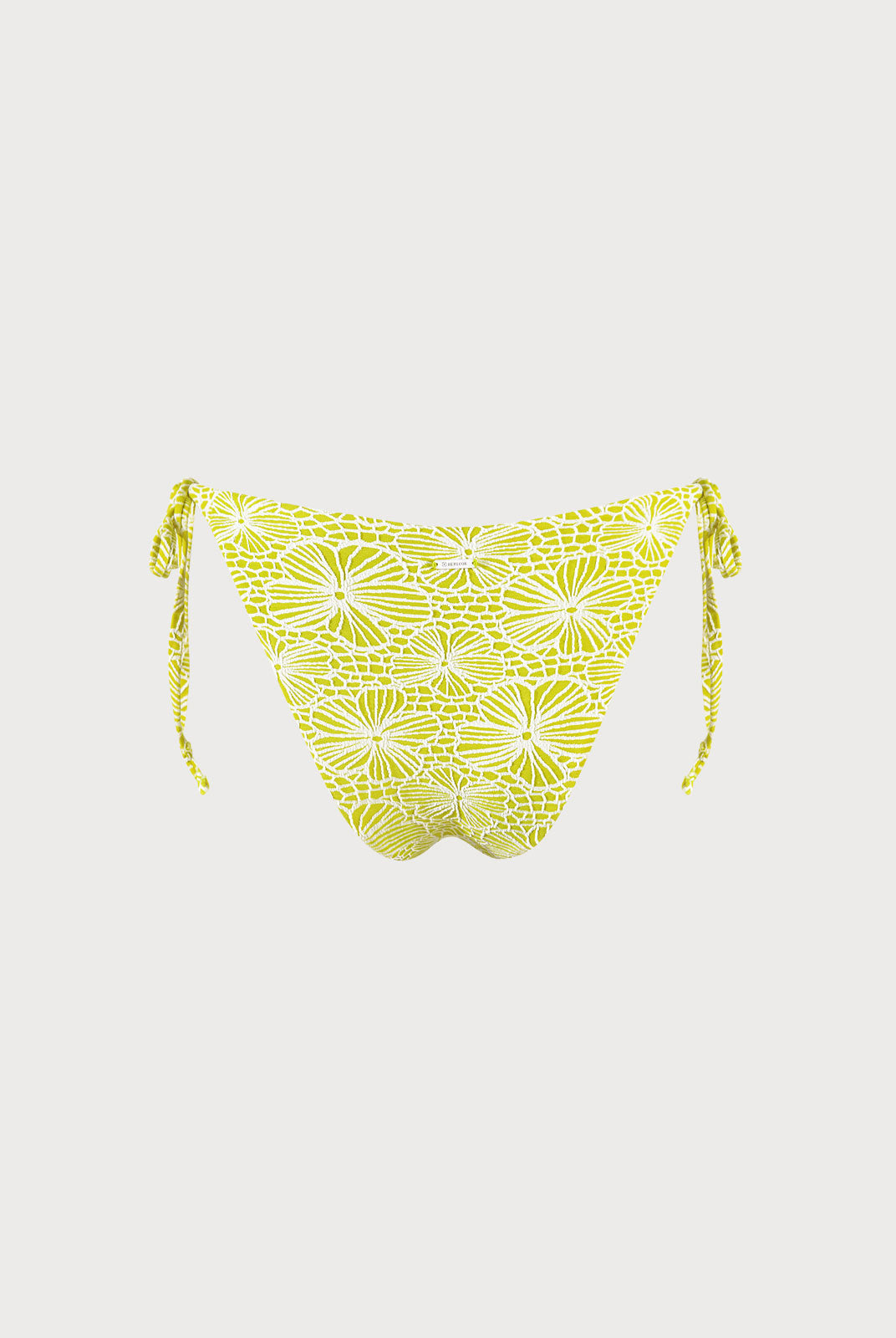 Floral Jacquard Tie Bikini Bottom Sustainable Bikinis - BERLOOK