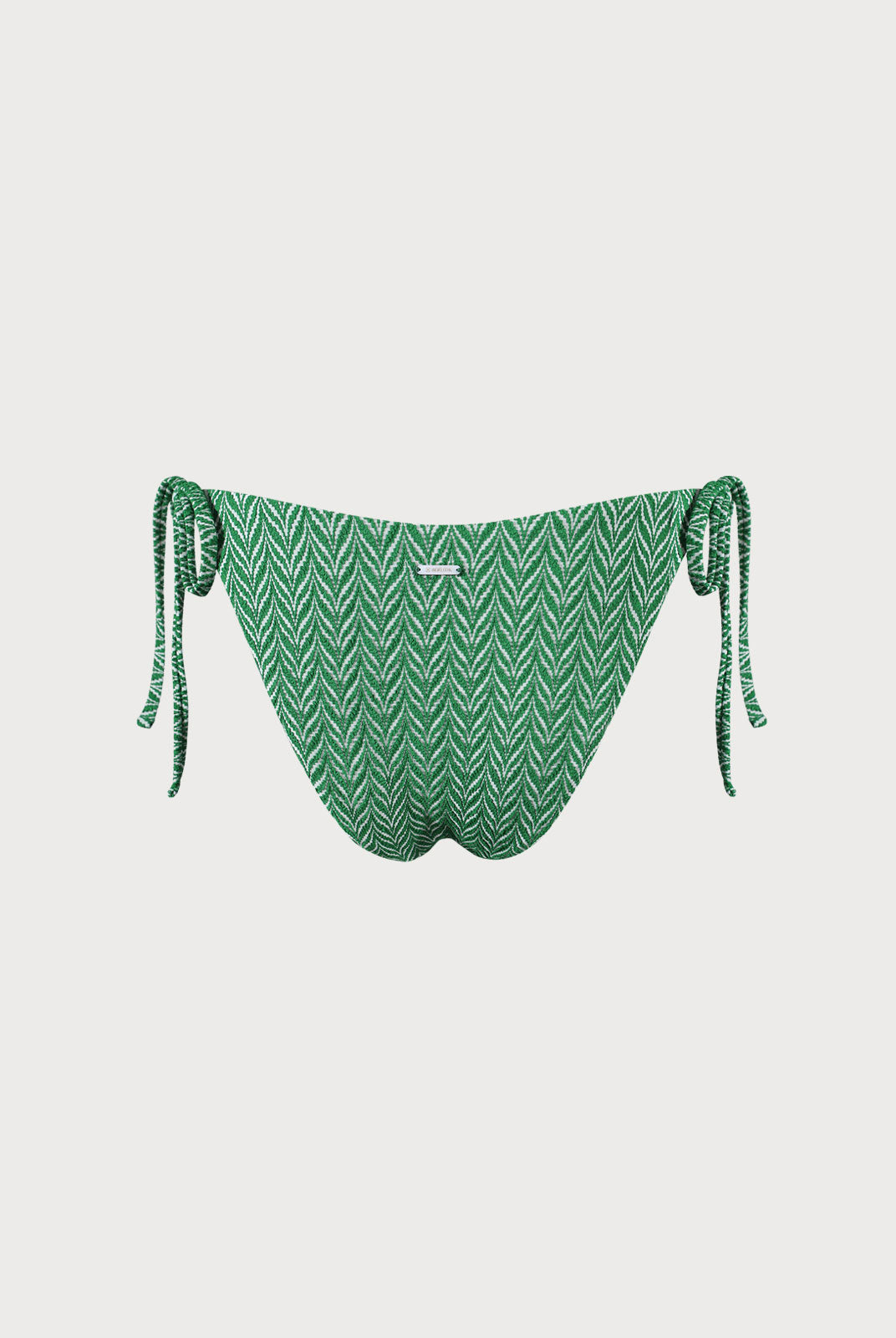 Geometric Textured Tie Bikini Bottom Sustainable Bikinis - BERLOOK