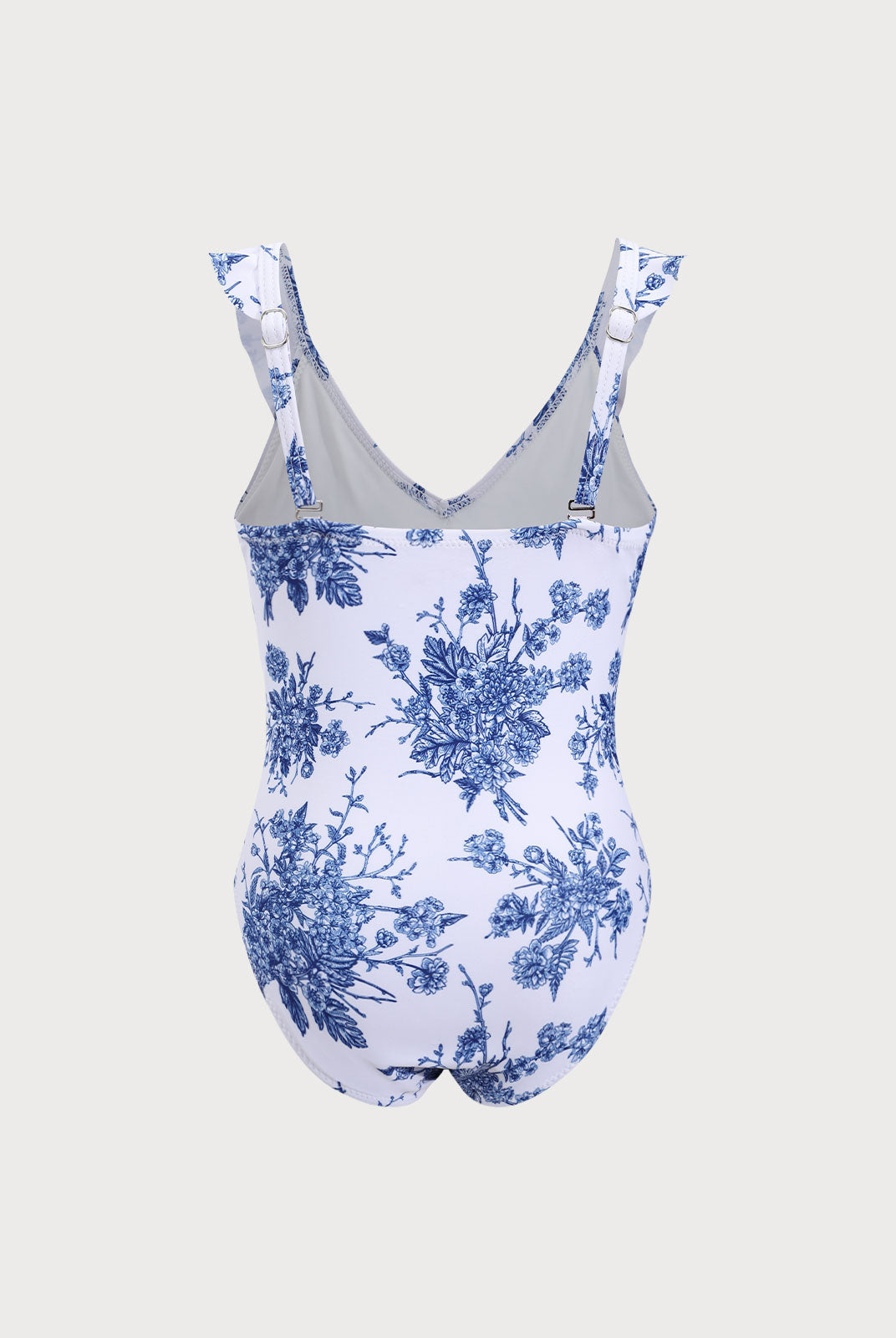 Girls' knitted polyester one-piece swimsuit Sustainable Girls Clothing - BERLOOK