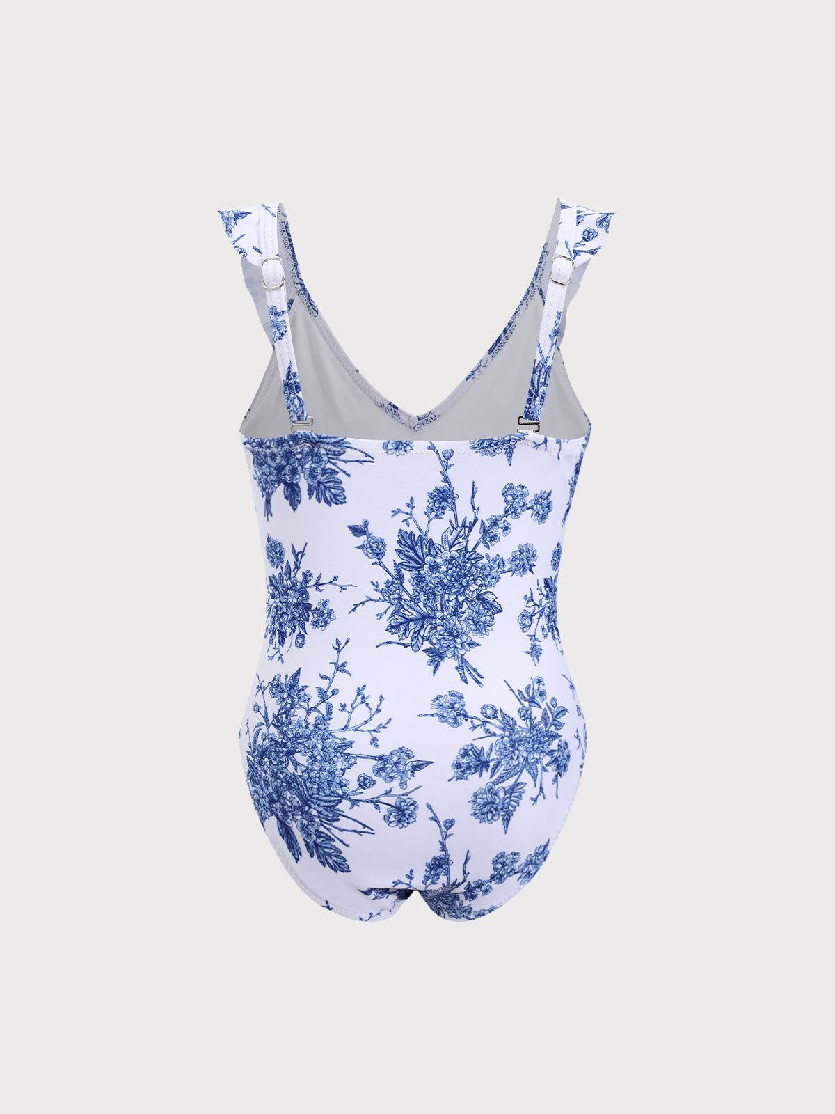 Girls' knitted polyester one-piece swimsuit Sustainable Girls Clothing - BERLOOK