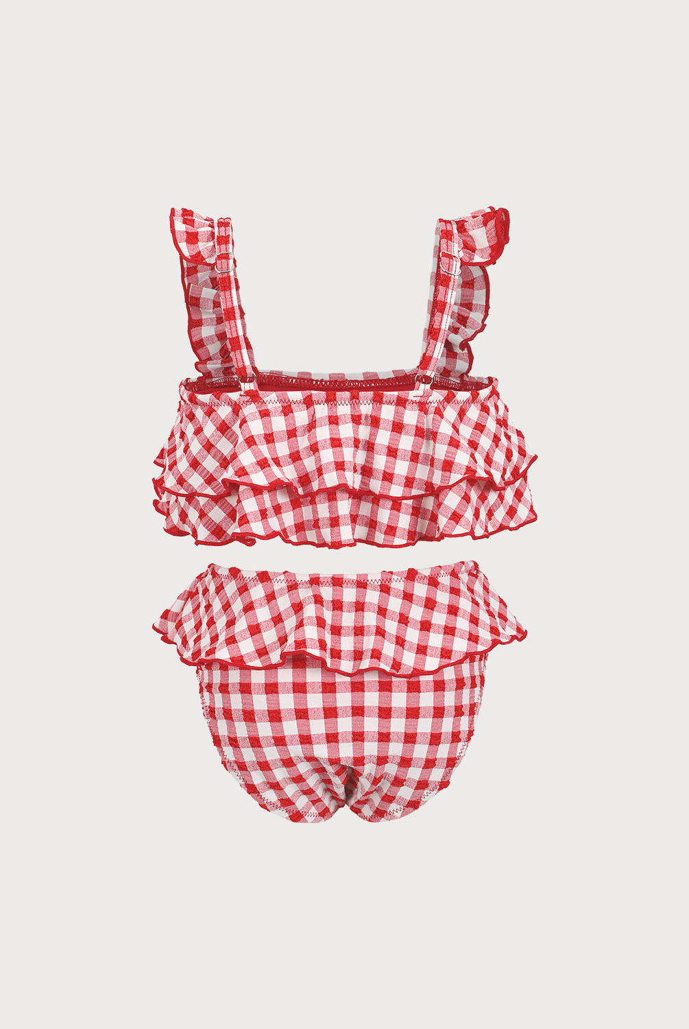 Girls' Woven Polyester Blend Tankini Swimsuit Sustainable Girls Clothing - BERLOOK