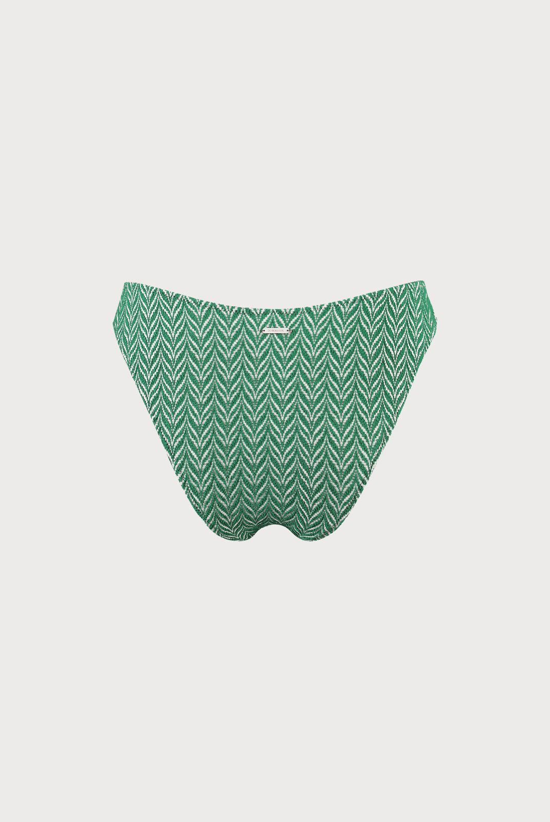 Green Geometric Textured Bikini Bottom Sustainable Bikinis - BERLOOK