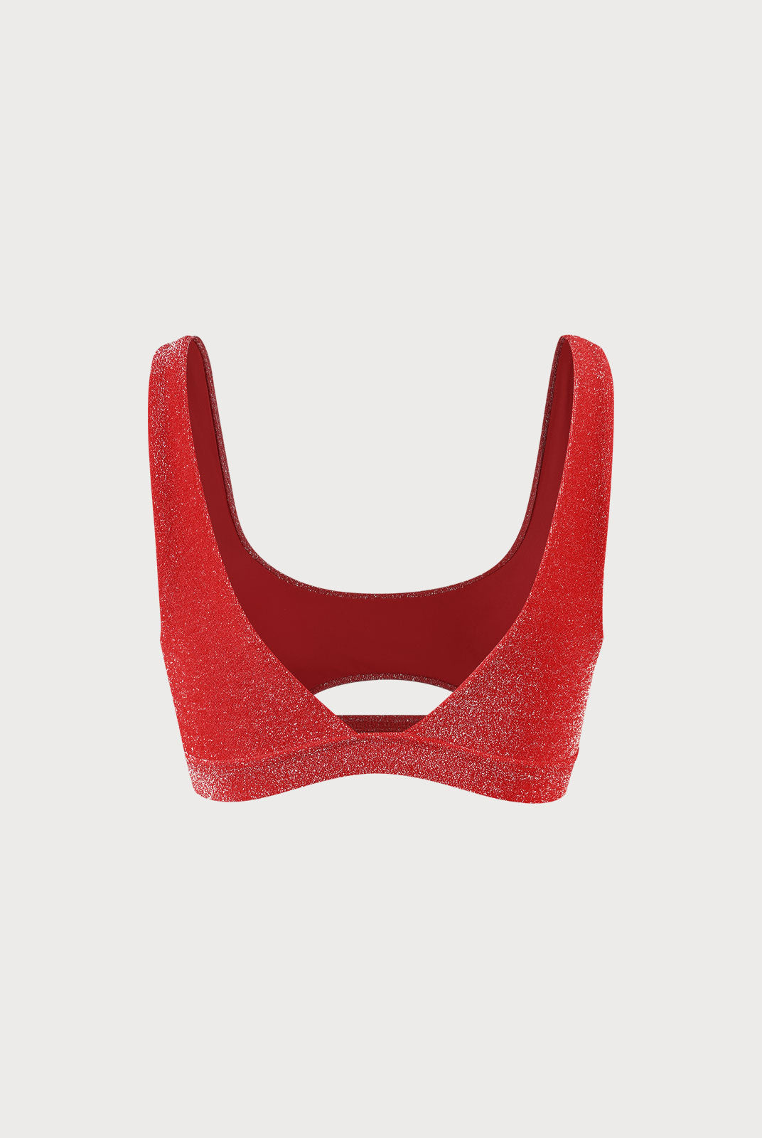 Lurex Cut Out Bikini Top Sustainable Bikinis - BERLOOK