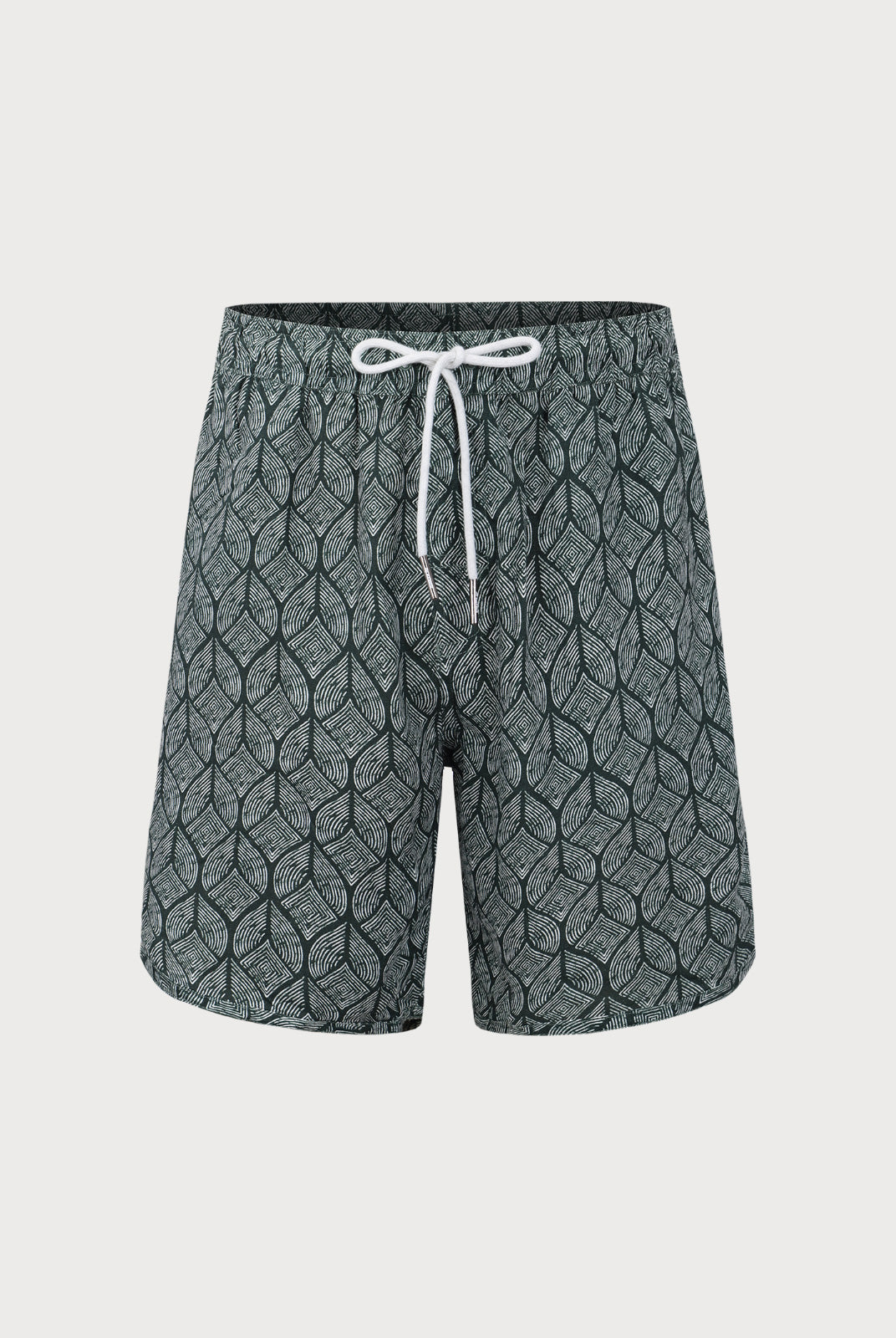 Men'S Woven Cotton And Linen Swim Shorts Sustainable Men's Beach Shorts - BERLOOK