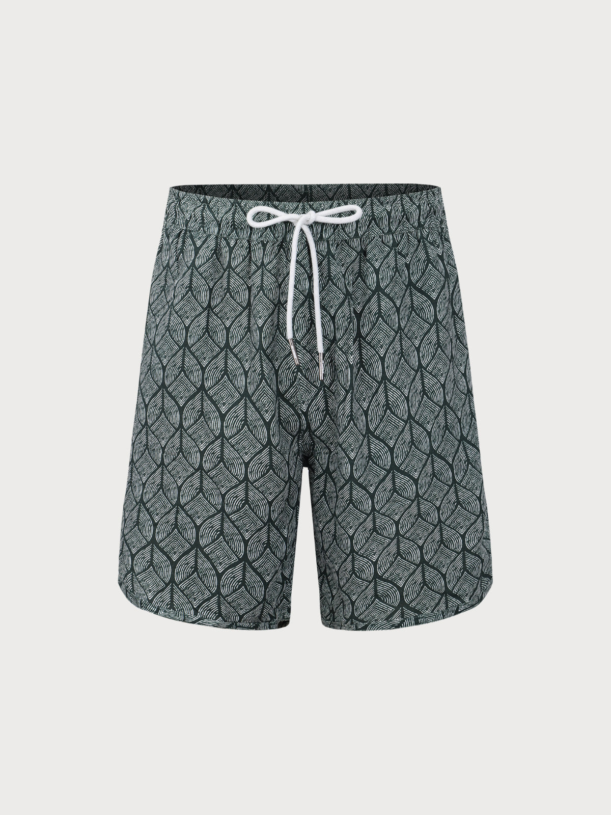 Men'S Woven Cotton And Linen Swim Shorts Sustainable Men's Beach Shorts - BERLOOK