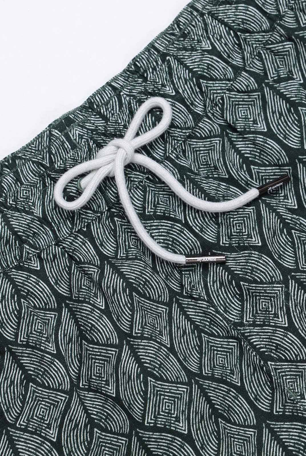 Men'S Woven Cotton And Linen Swim Shorts Sustainable Men's Beach Shorts - BERLOOK