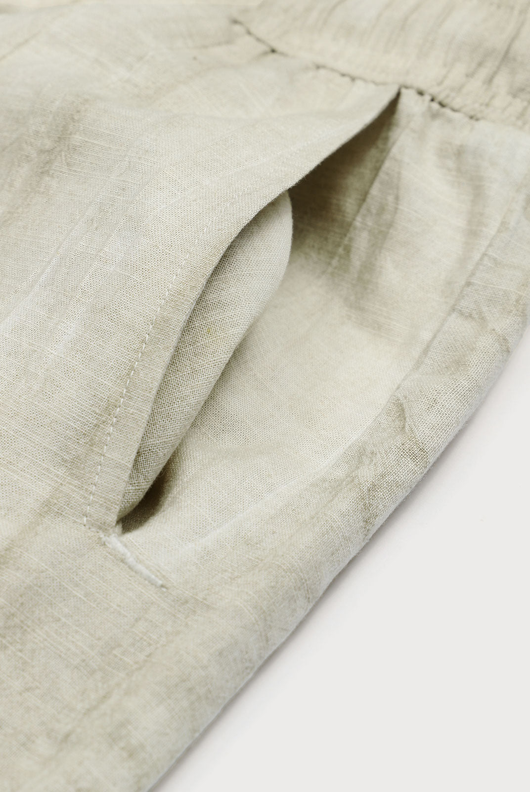 Men'S Woven Linen Swim Shorts Sustainable Men's Beach Shorts - BERLOOK