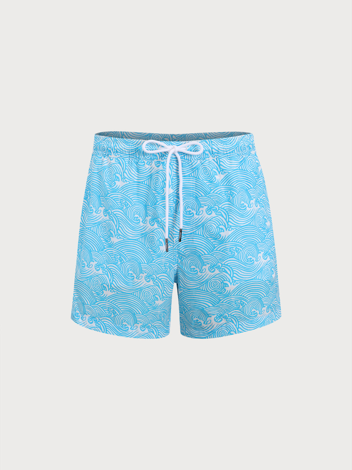 Men'S Woven Nail Spandex Swim Shorts Blue Sustainable Men's Beach Shorts - BERLOOK