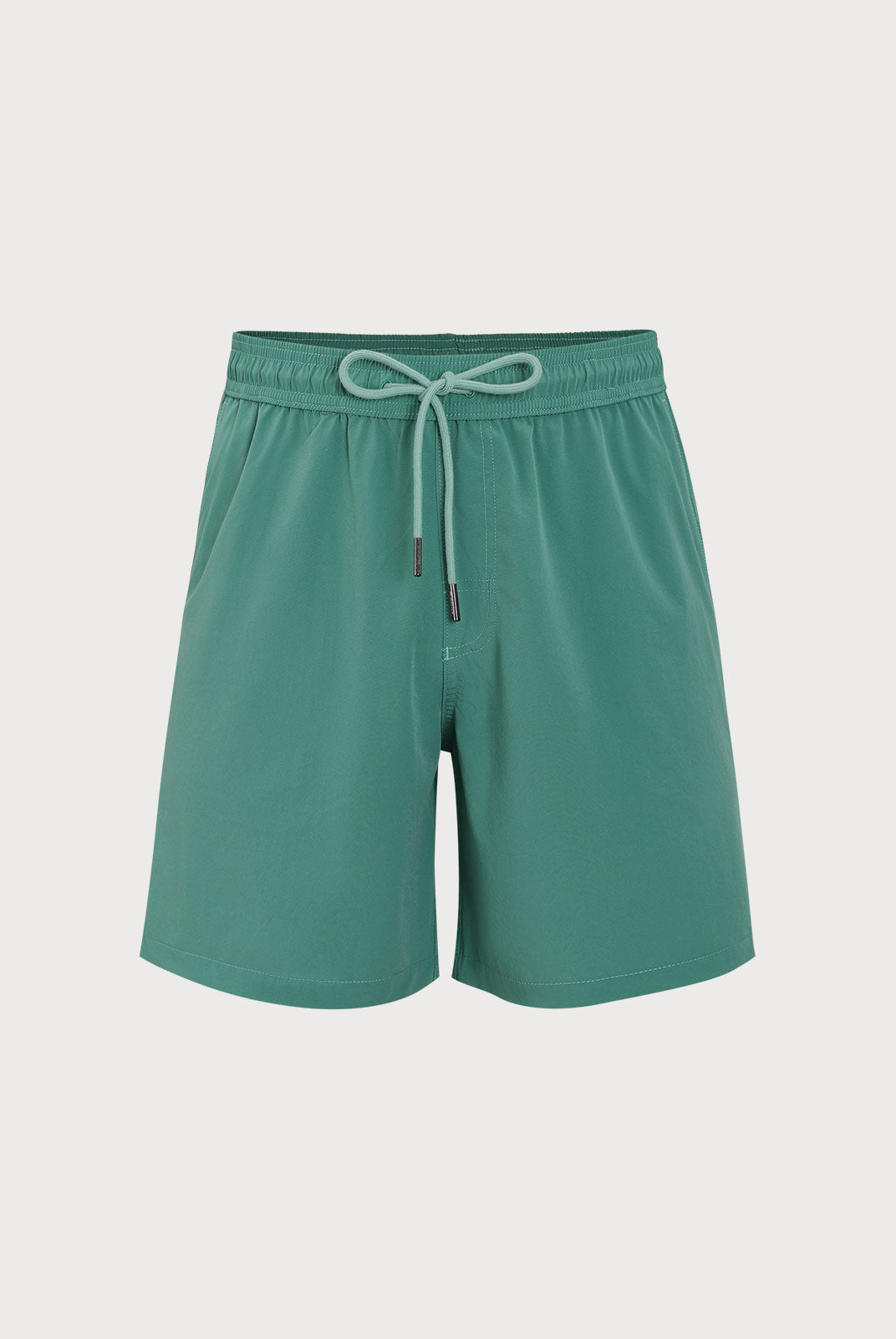 Men'S Woven Nylon-Blend Swim Shorts Green Sustainable Men's Shorts - BERLOOK