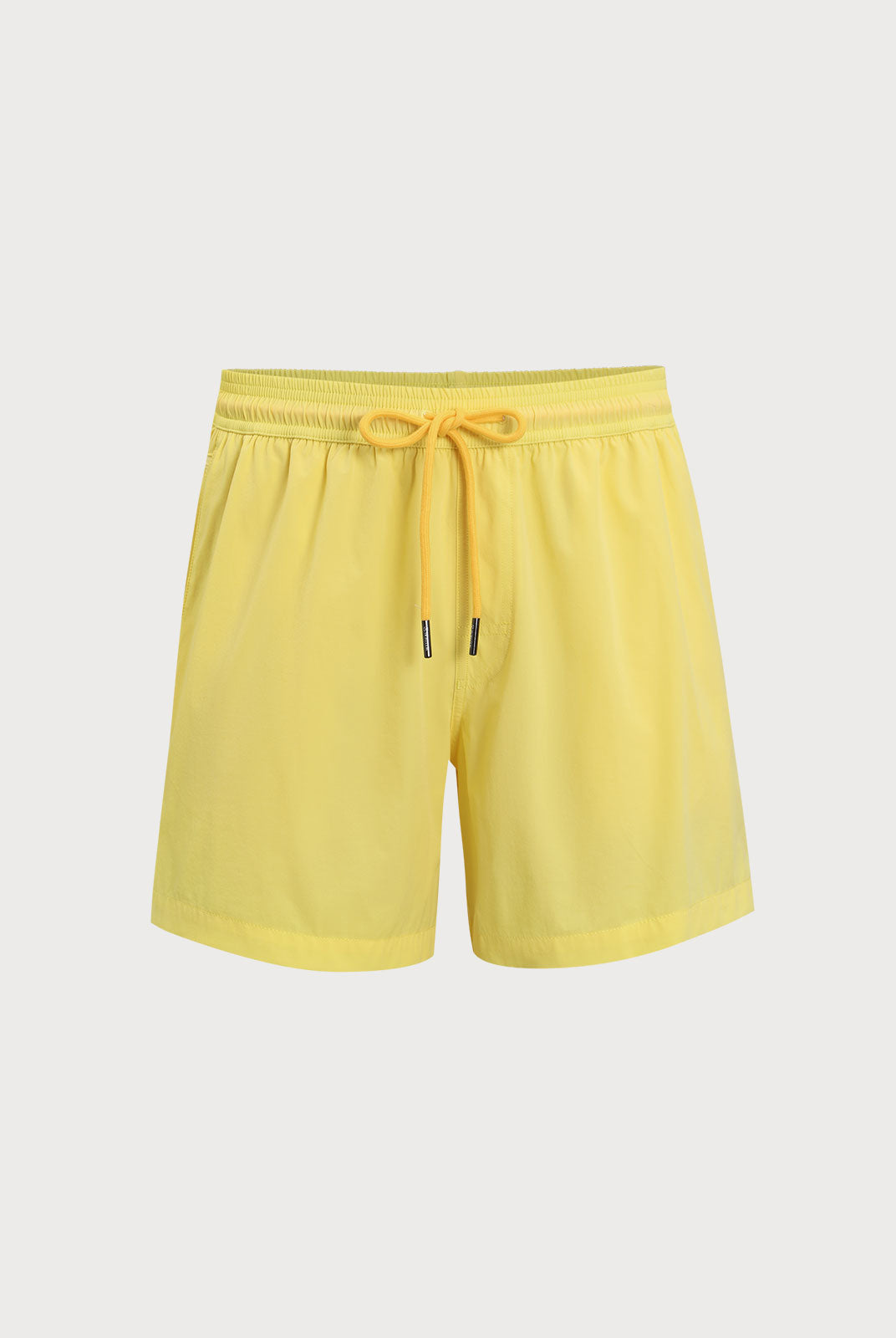 Men'S Woven Nylon-Blend Swim Shorts Yellow Sustainable Men's Shorts - BERLOOK