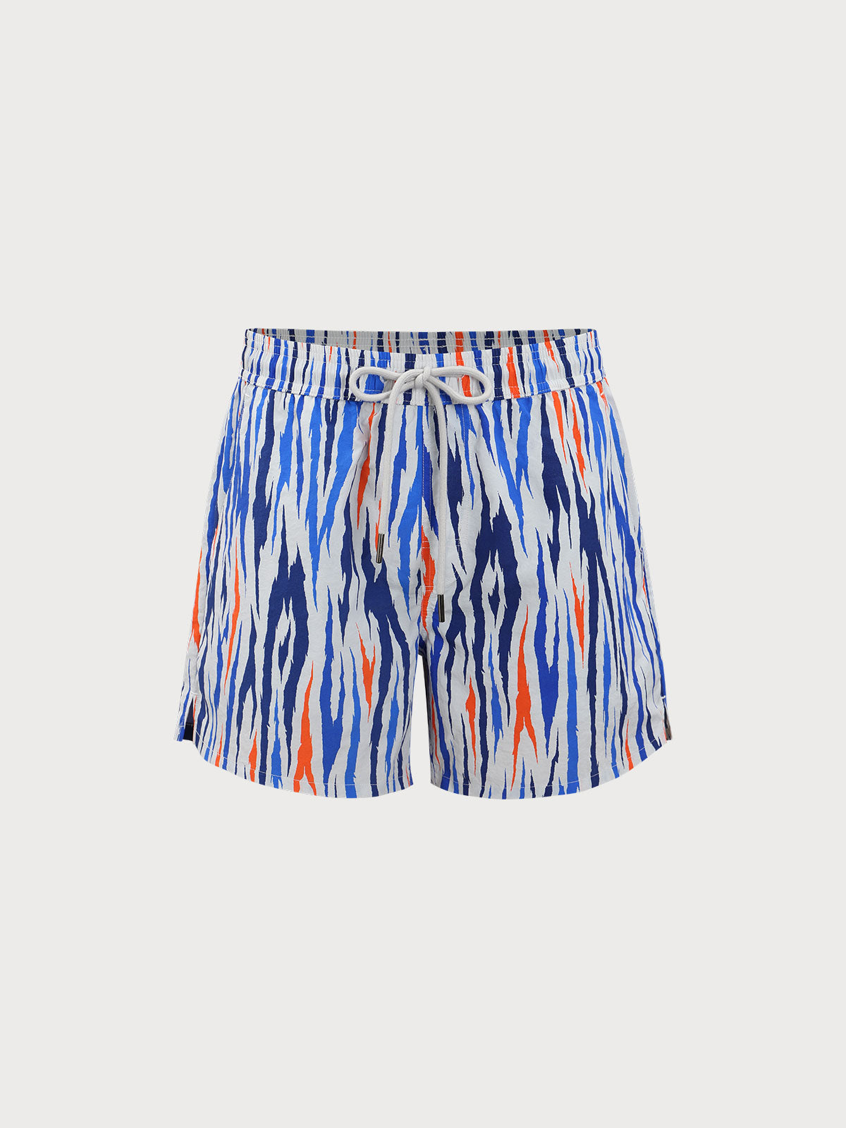 Men'S Woven Nylon Swim Shorts Grey Sustainable Men's Beach Shorts - BERLOOK