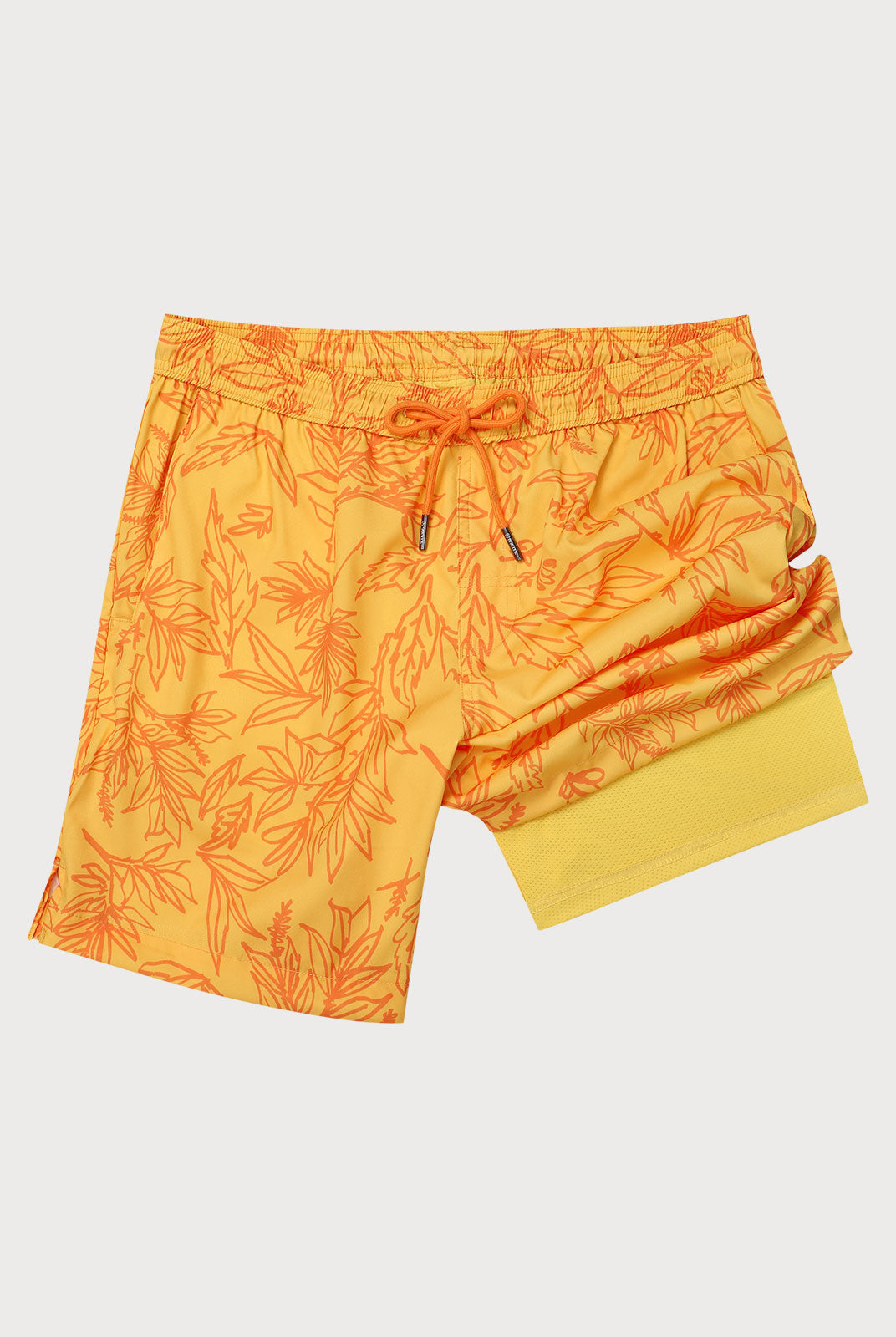 Men'S Woven Polyester-Spandex Swim Shorts Sustainable Men's Beach Shorts - BERLOOK