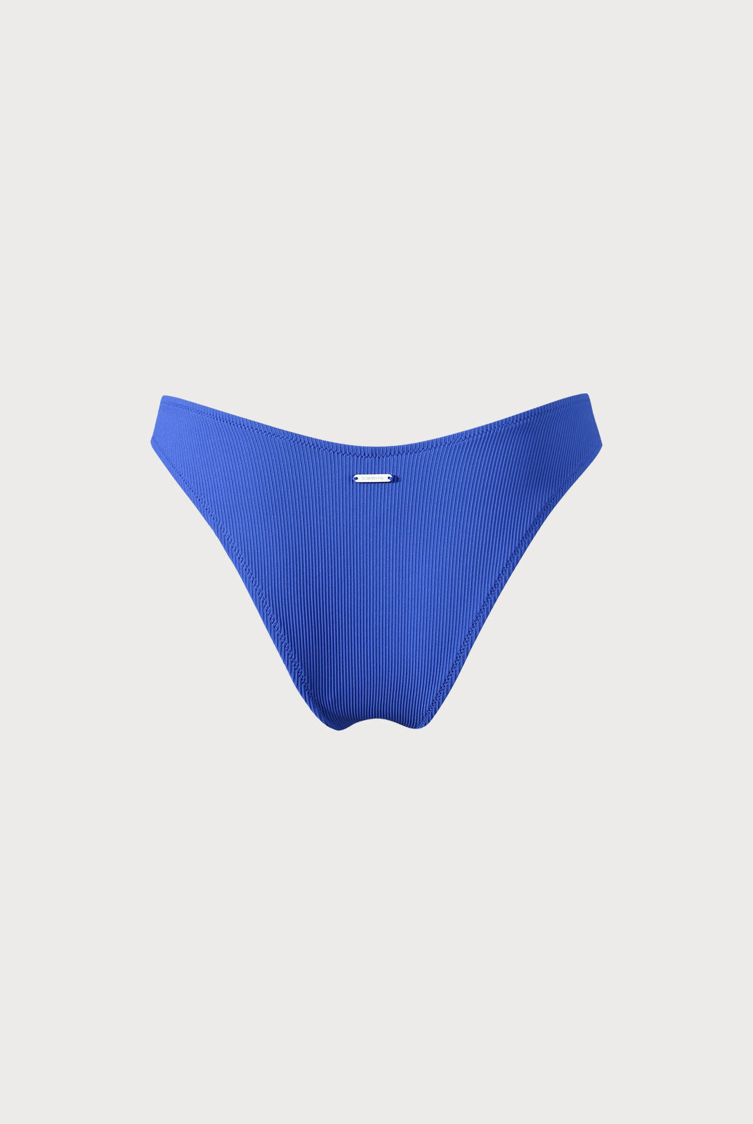 Navy Blue Solid Ribbed Bikini Bottom Sustainable Bikinis - BERLOOK