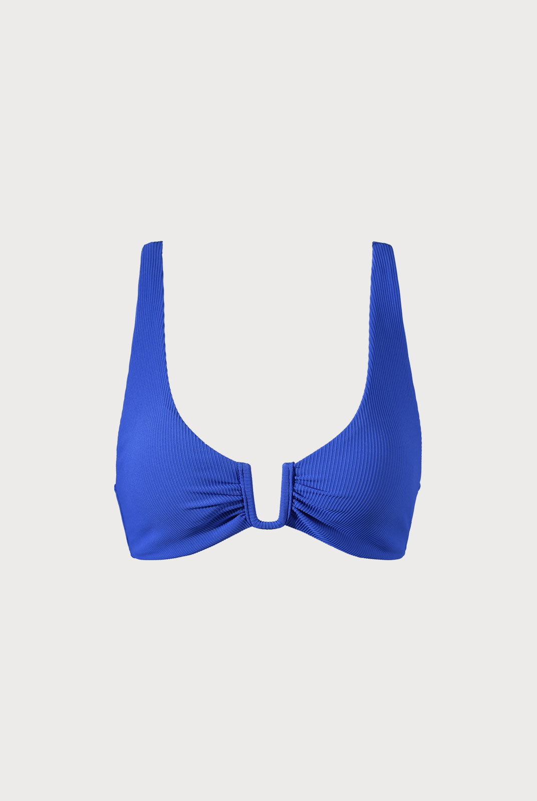 Navy U-Ring Backless Bikini Top Navy Sustainable Bikinis - BERLOOK