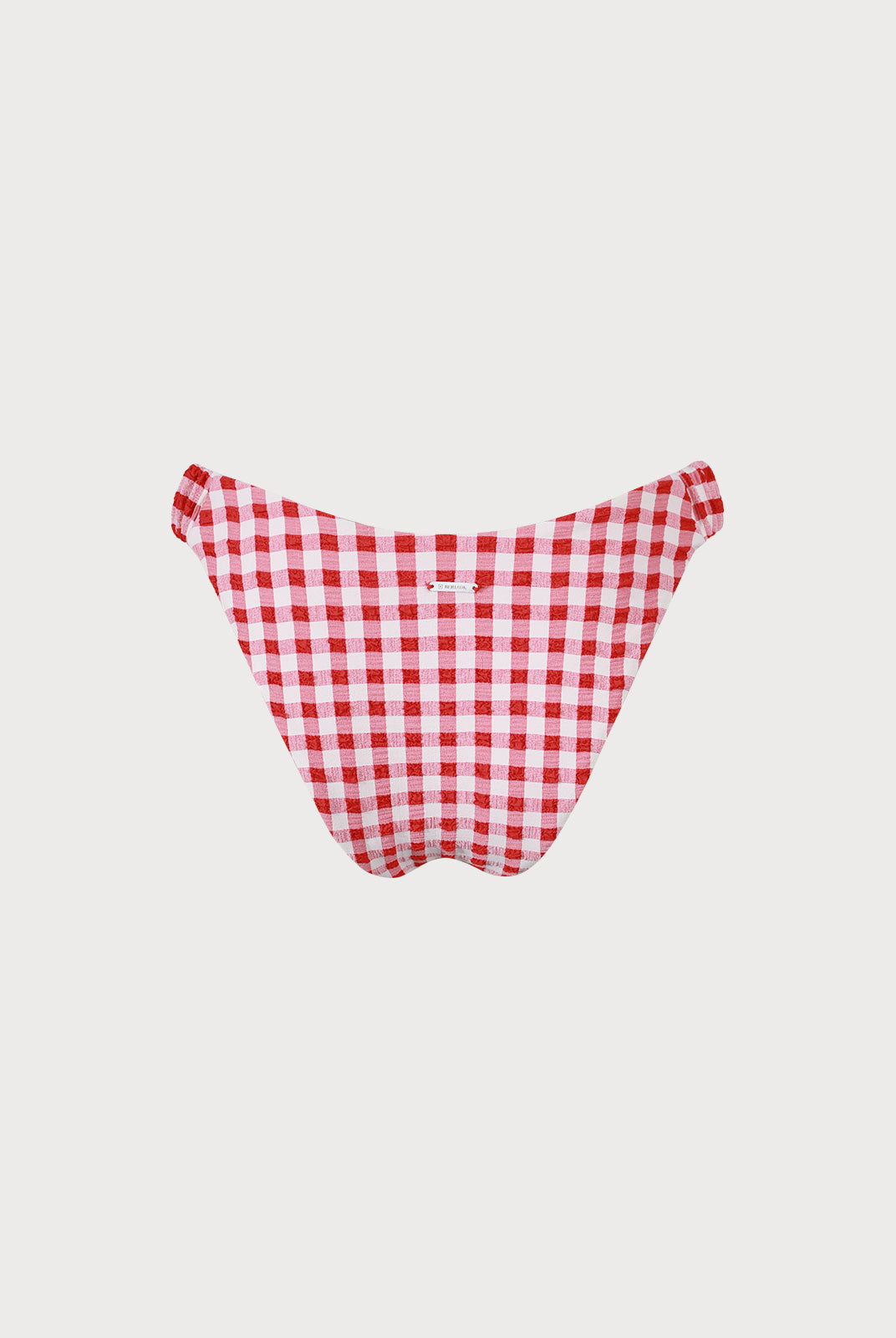 Plaid Ruched Bikini Bottom Sustainable Bikinis - BERLOOK