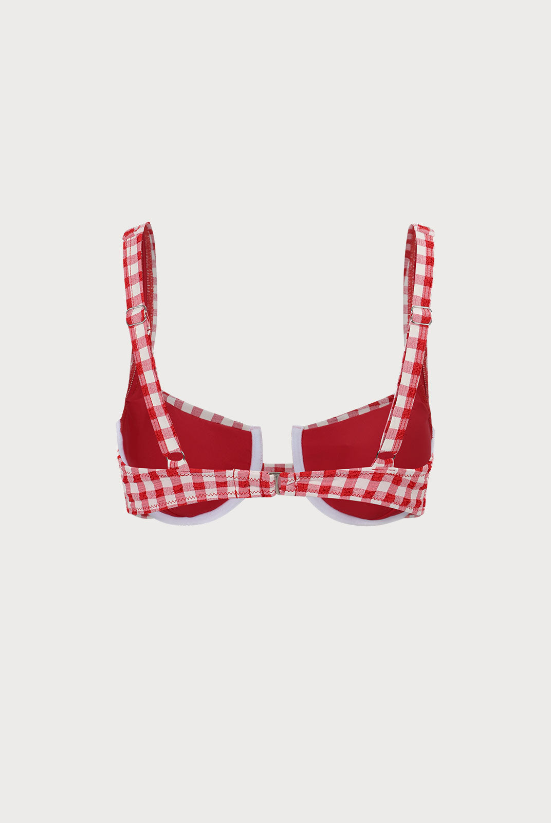 Plaid Underwire Bikini Top Sustainable Bikinis - BERLOOK