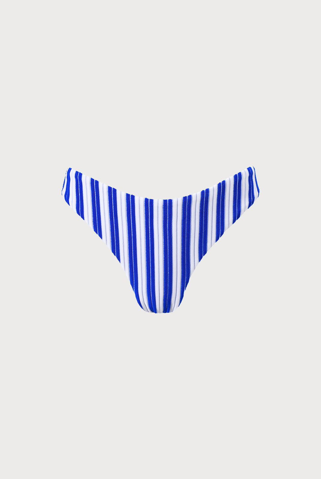 Plush Texture Stripe Bikini Bottom Sustainable Bikinis - BERLOOK