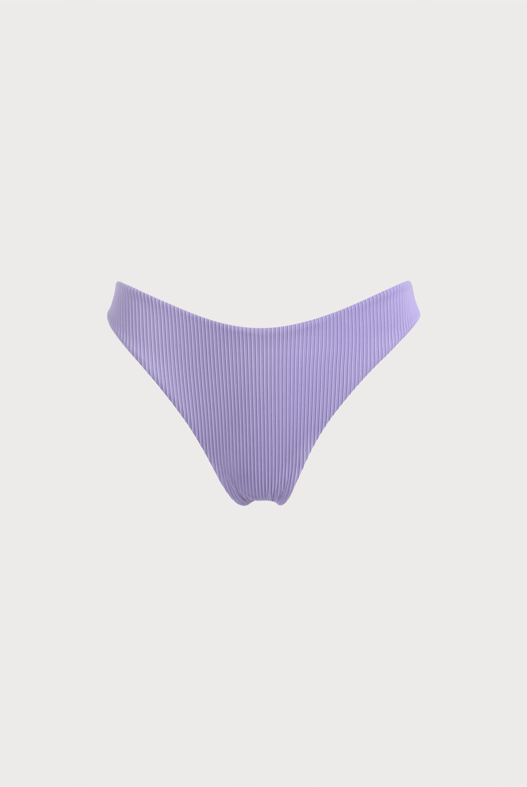 Purple Solid Low Waisted Bikini Bottom Purple Sustainable Bikinis - BERLOOK