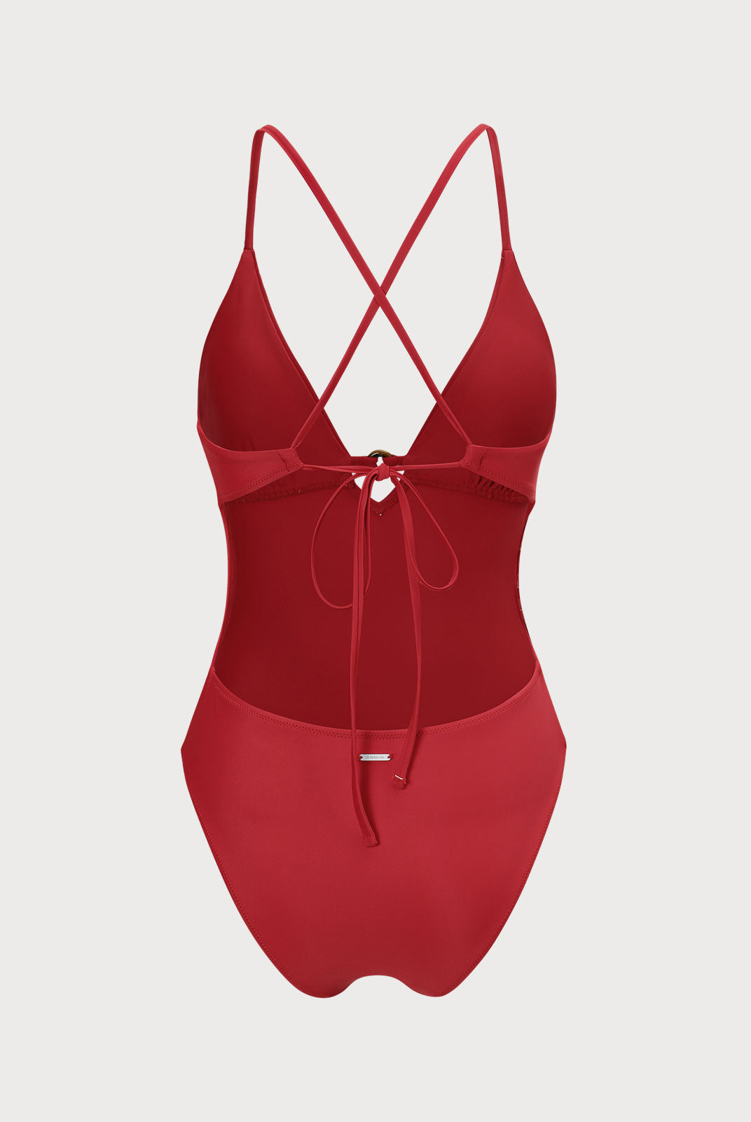 Red Cutout One Piece Swimwear Sustainable One-Pieces - BERLOOK