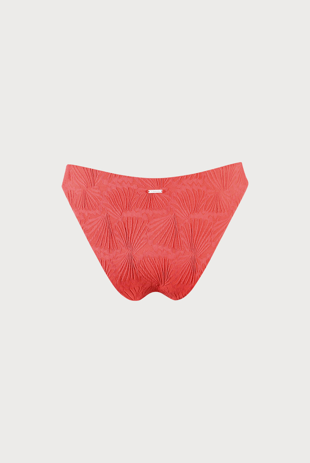 Red Jacquard Bikini Bottom Sustainable Bikinis - BERLOOK