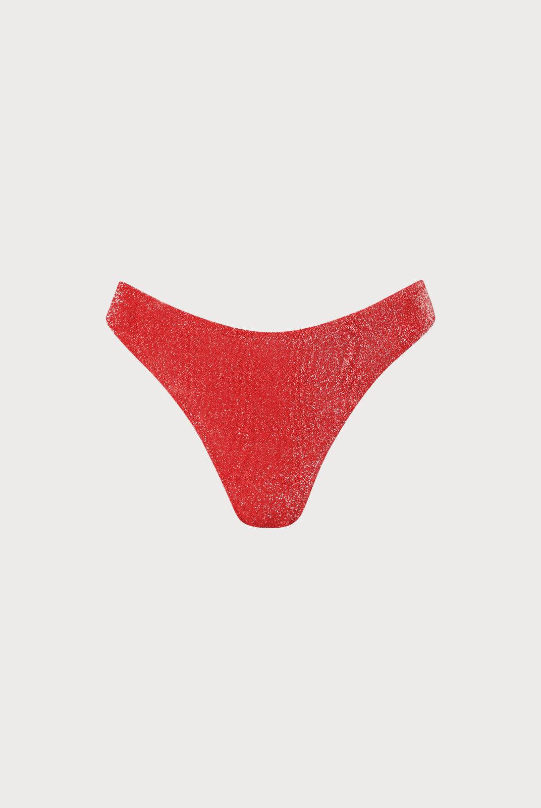 Red Lurex Bikini Bottom Sustainable Bikinis - BERLOOK