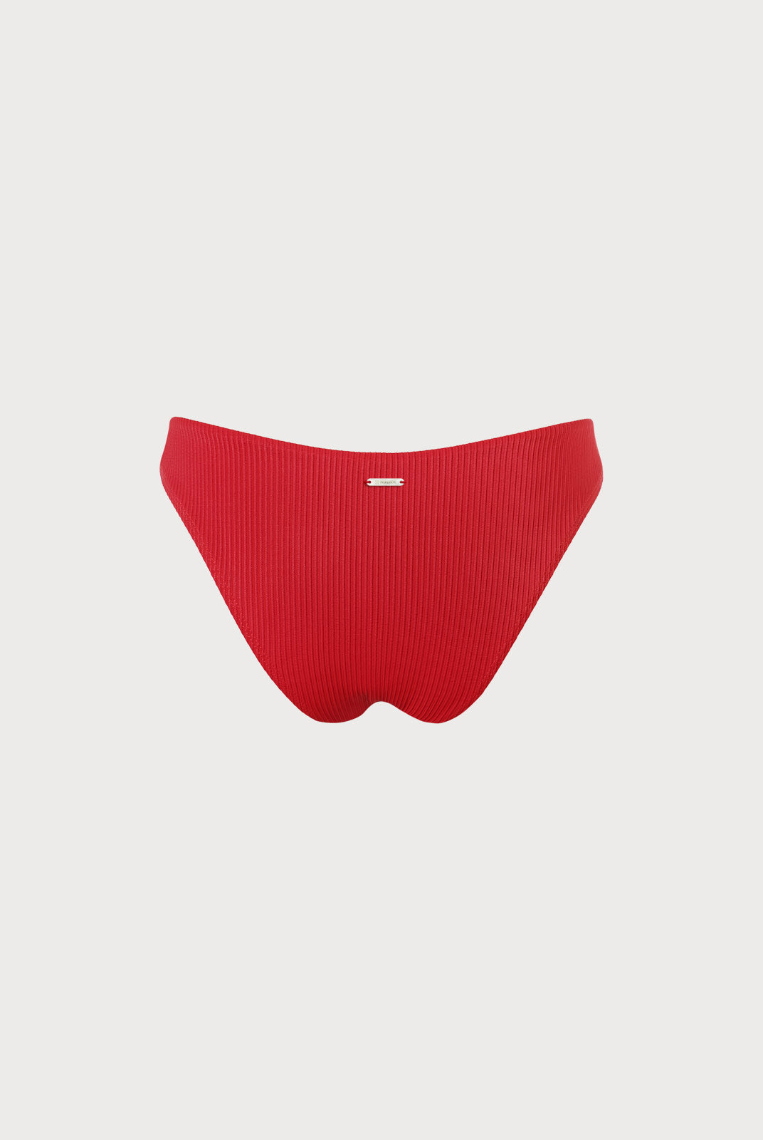 Red Solid Low Waisted Bikini Bottom Sustainable Bikinis - BERLOOK