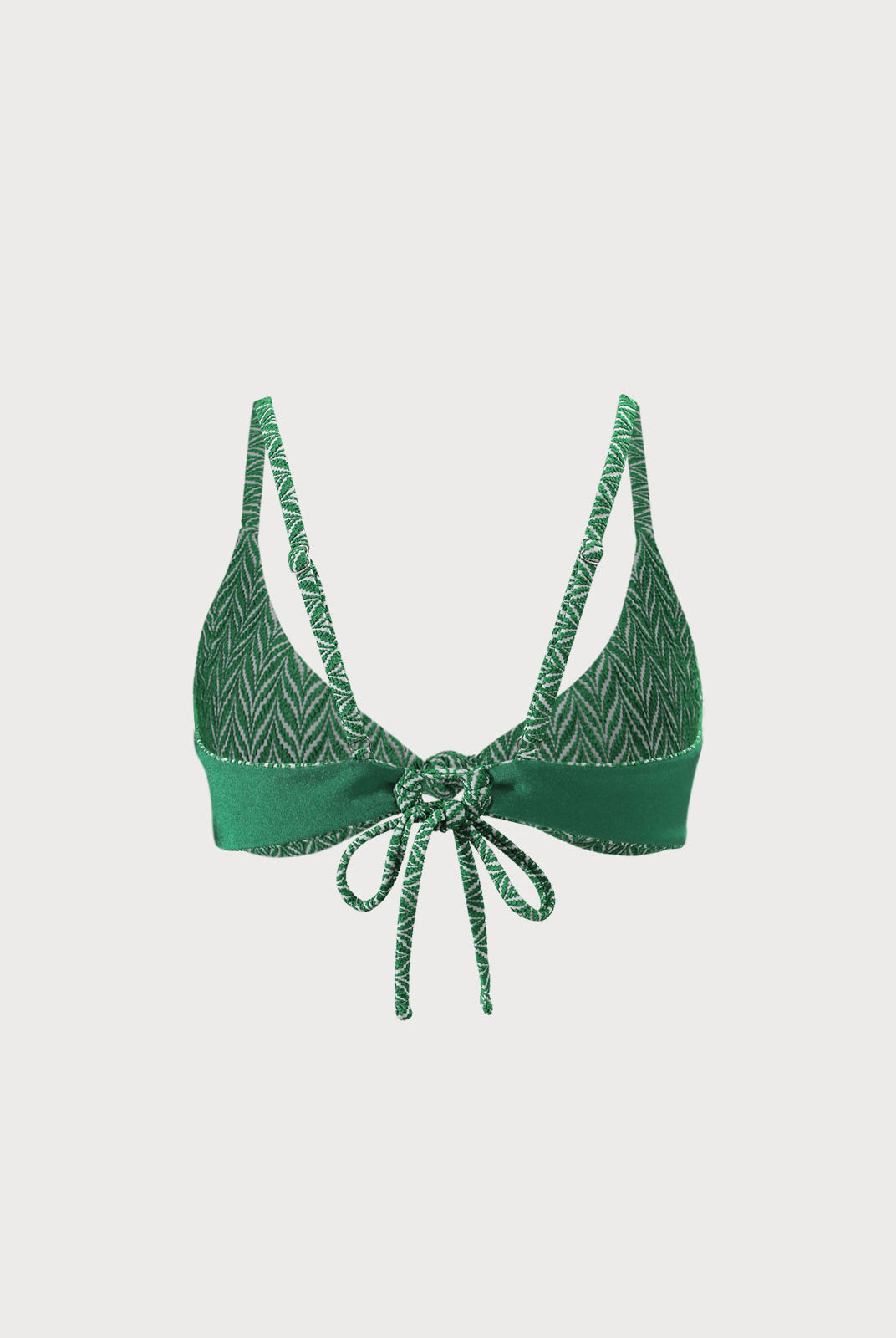 Reversible Geometric Textured Knot Bikini Top Sustainable Bikinis - BERLOOK