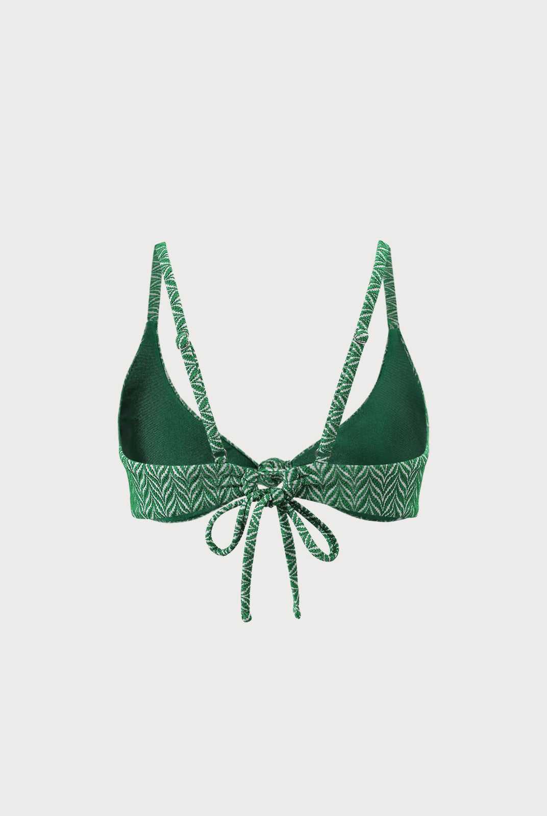 Reversible Geometric Textured Knot Bikini Top Sustainable Bikinis - BERLOOK