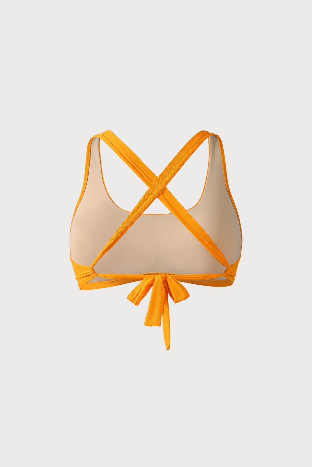 Ribbed Backless Plus Size Bikini Top Sustainable Plus Size Bikinis - BERLOOK