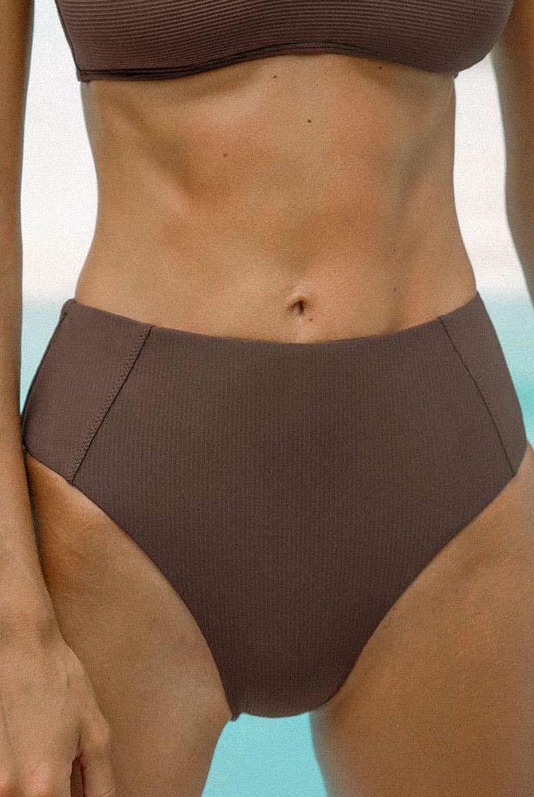 Ribbed Seam Bikini Bottom Sustainable Bikinis - BERLOOK