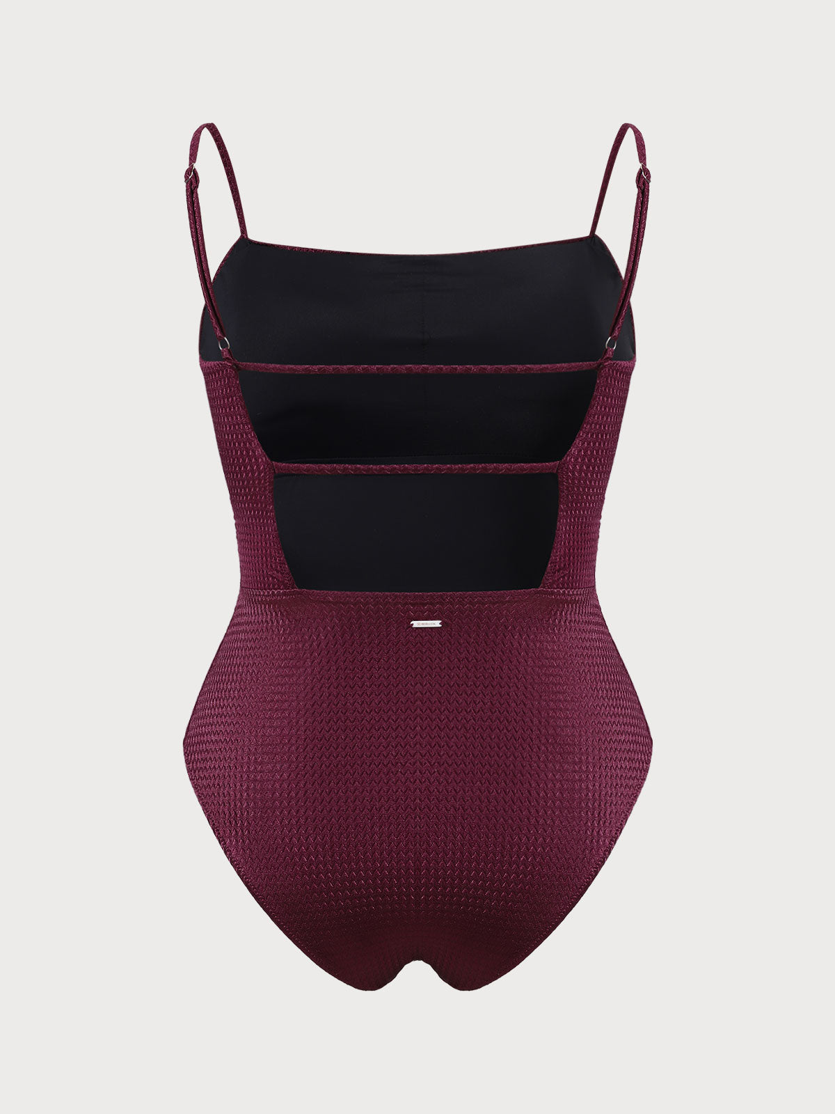 Textured Backless Plus Size One-Piece Swimsuit Sustainable Plus Size One-Pieces - BERLOOK