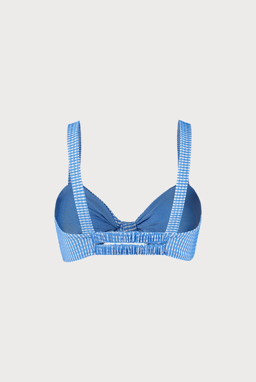 Textured Striped Knot Bikini Top Sustainable Bikinis - BERLOOK