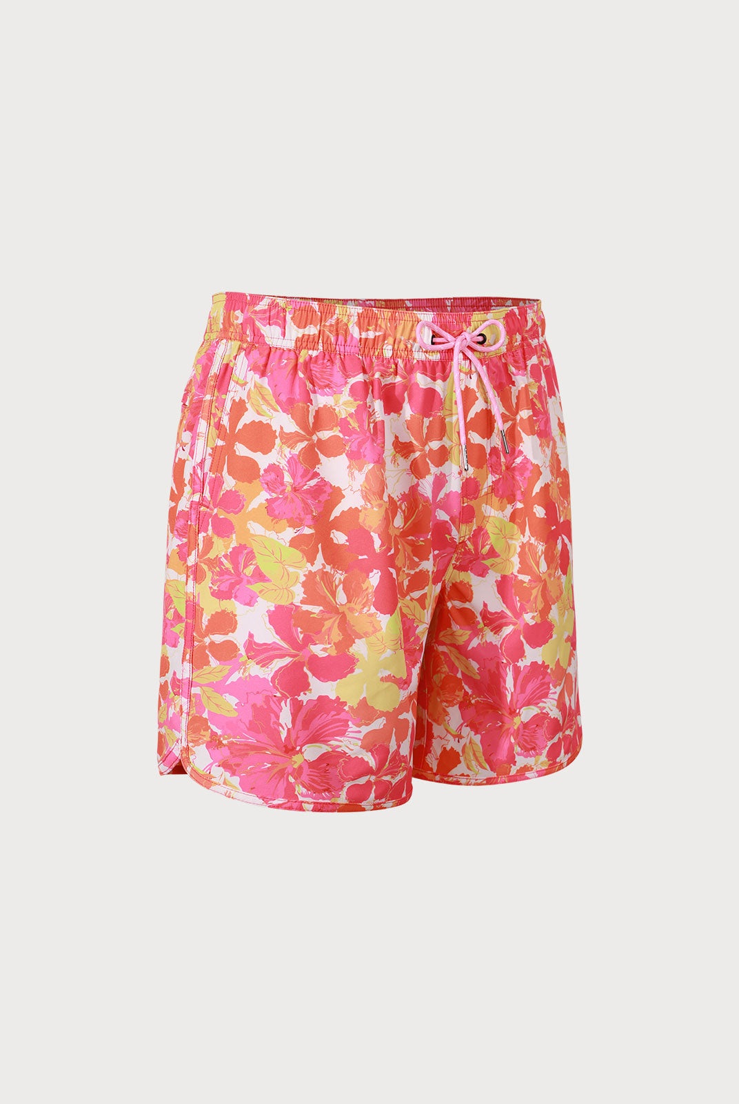 The Hibiscus Flowers Print Beach Swimming Trunks Sustainable Men's Shorts - BERLOOK