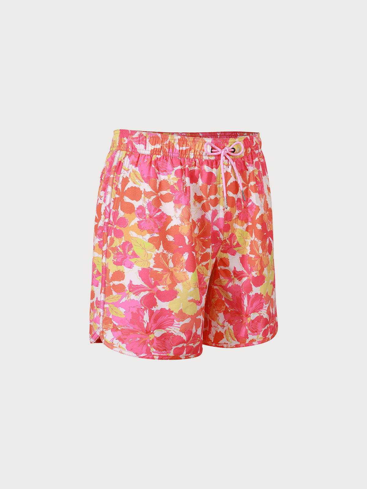 The Hibiscus Flowers Print Beach Swimming Trunks Sustainable Men's Shorts - BERLOOK