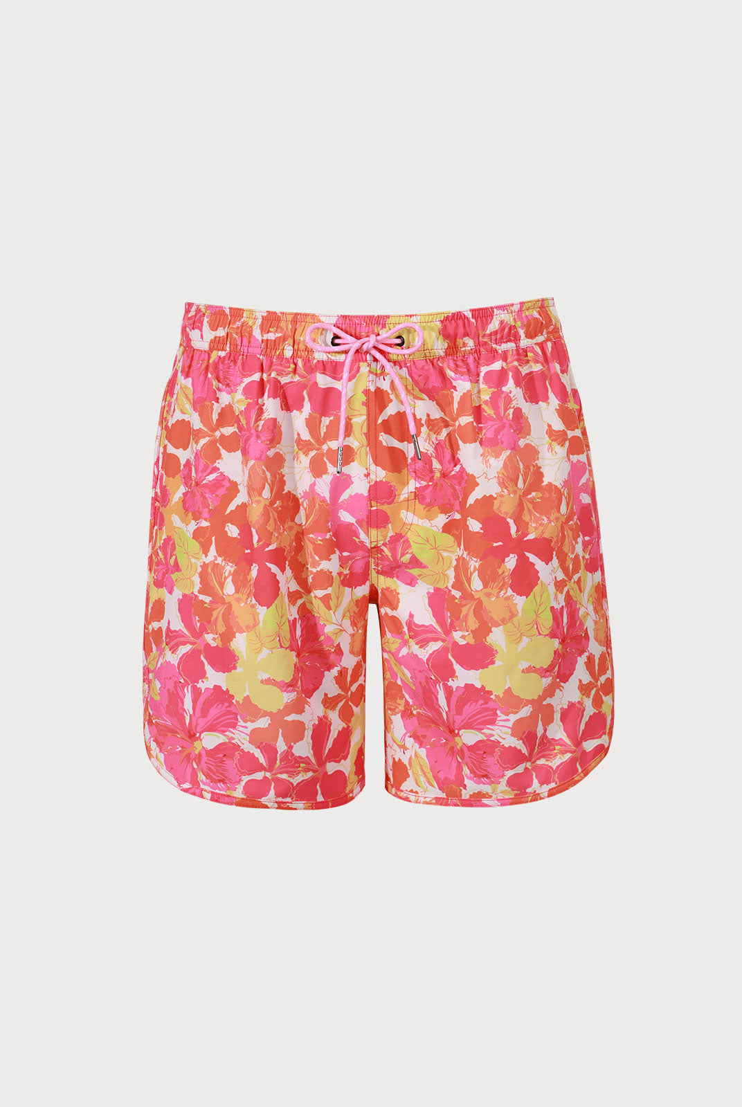 The Hibiscus Flowers Print Beach Swimming Trunks Sustainable Men's Shorts - BERLOOK